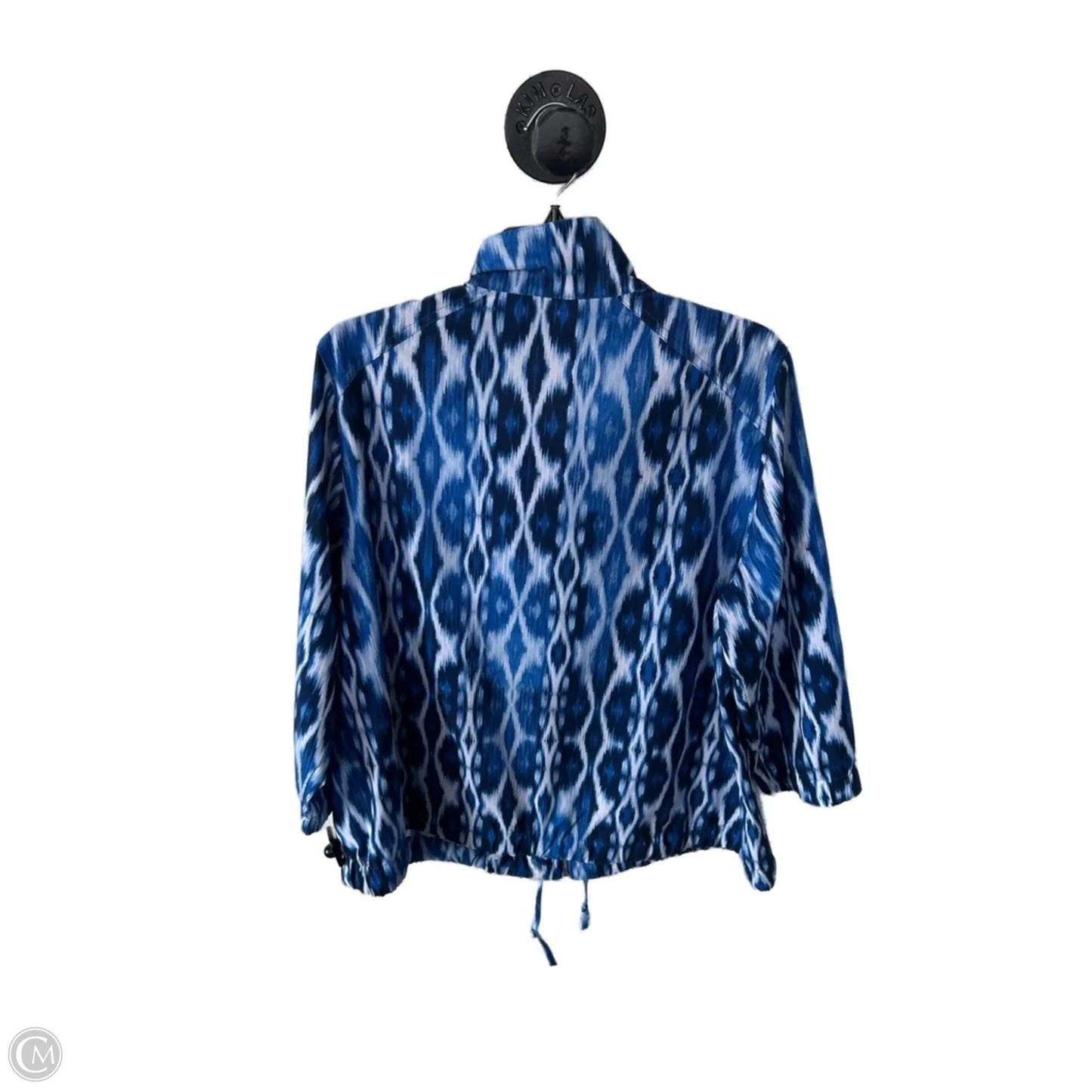 Jacket Other By Zenergy By Chicos In Blue & White, Size: Xl