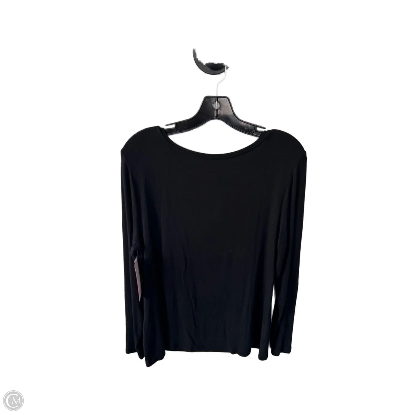 Top Long Sleeve Basic By Chicos In Black, Size: L