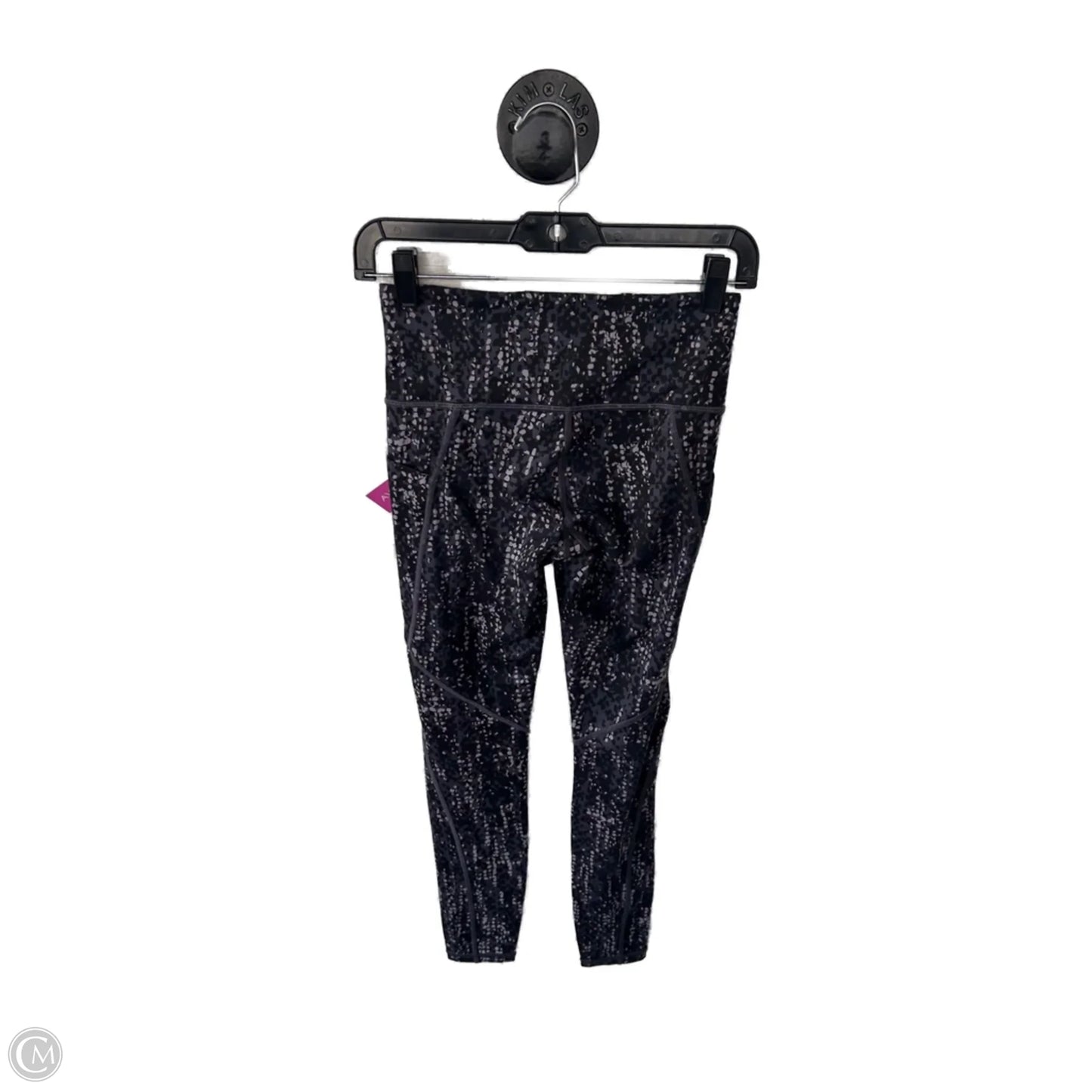 Athletic Leggings By Athleta In Black & Grey, Size: 0