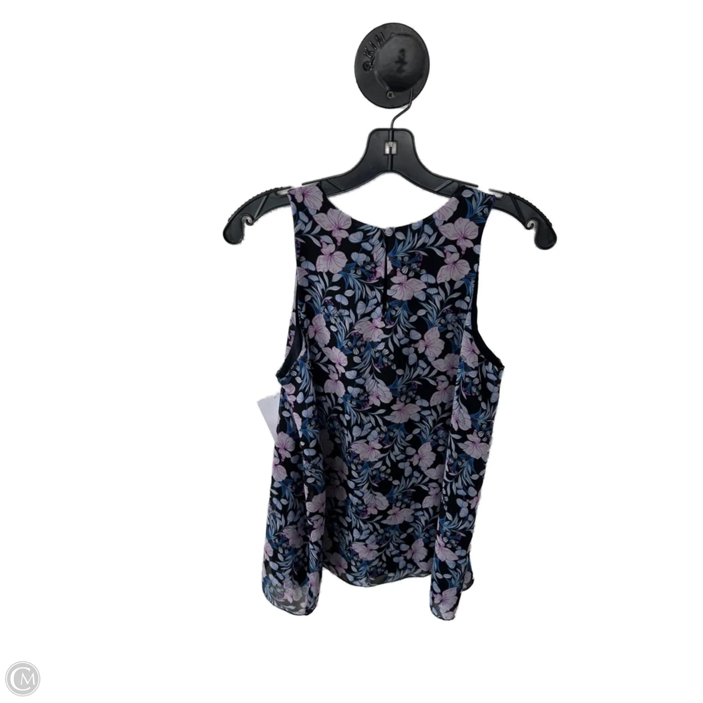 Top Sleeveless By Vince Camuto In Black & Blue, Size: S