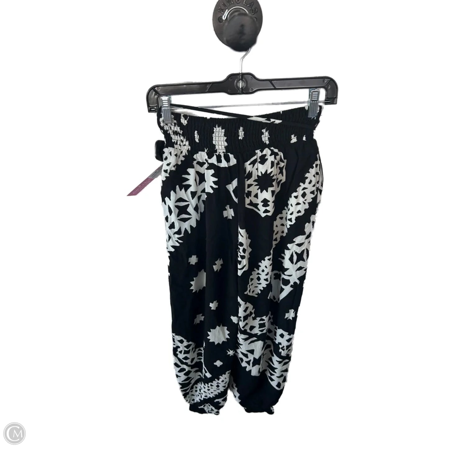Pants Joggers By Anthropologie In Black & White, Size: 0