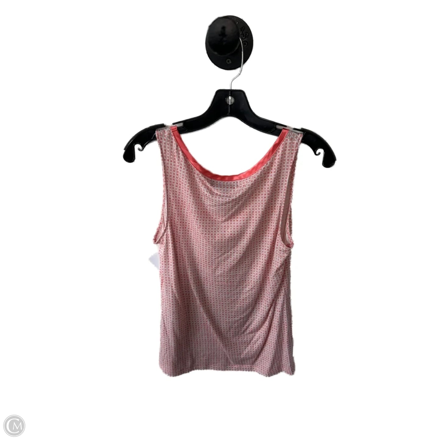 Top Sleeveless By Banana Republic In Orange & White, Size: M