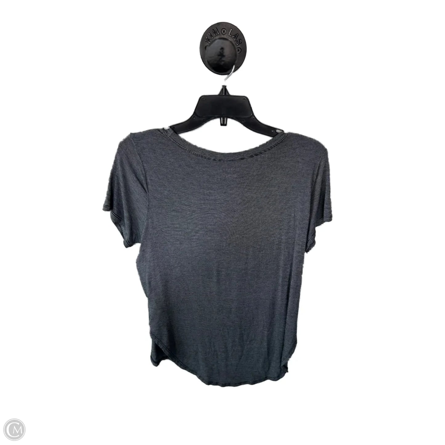 Top Short Sleeve Basic By Halogen In Grey, Size: S