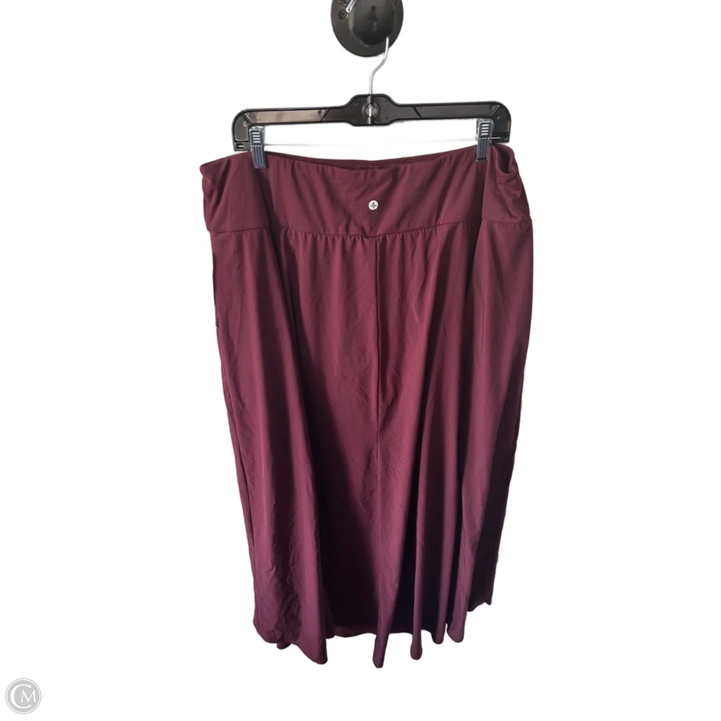 Skirt Maxi By Clothes Mentor In Maroon, Size: 18
