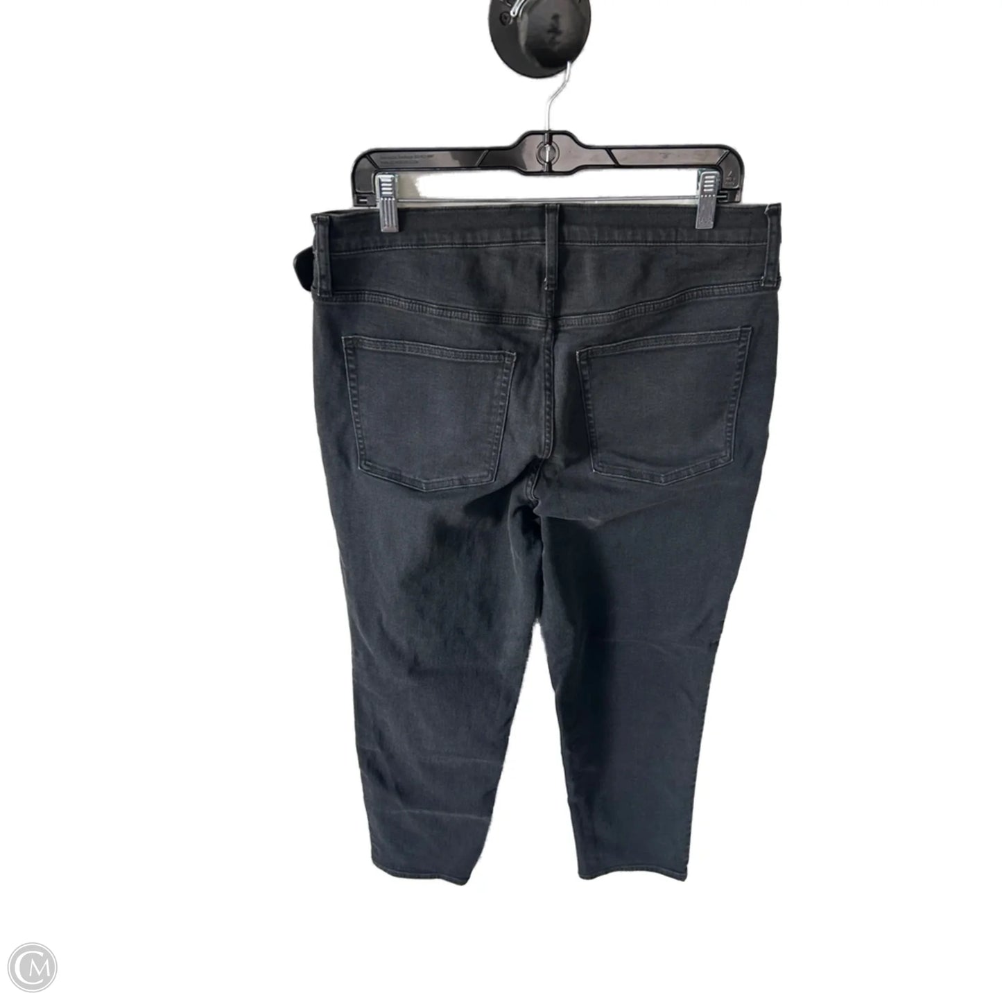 Jeans Straight By J. Crew In Black Denim, Size: 12