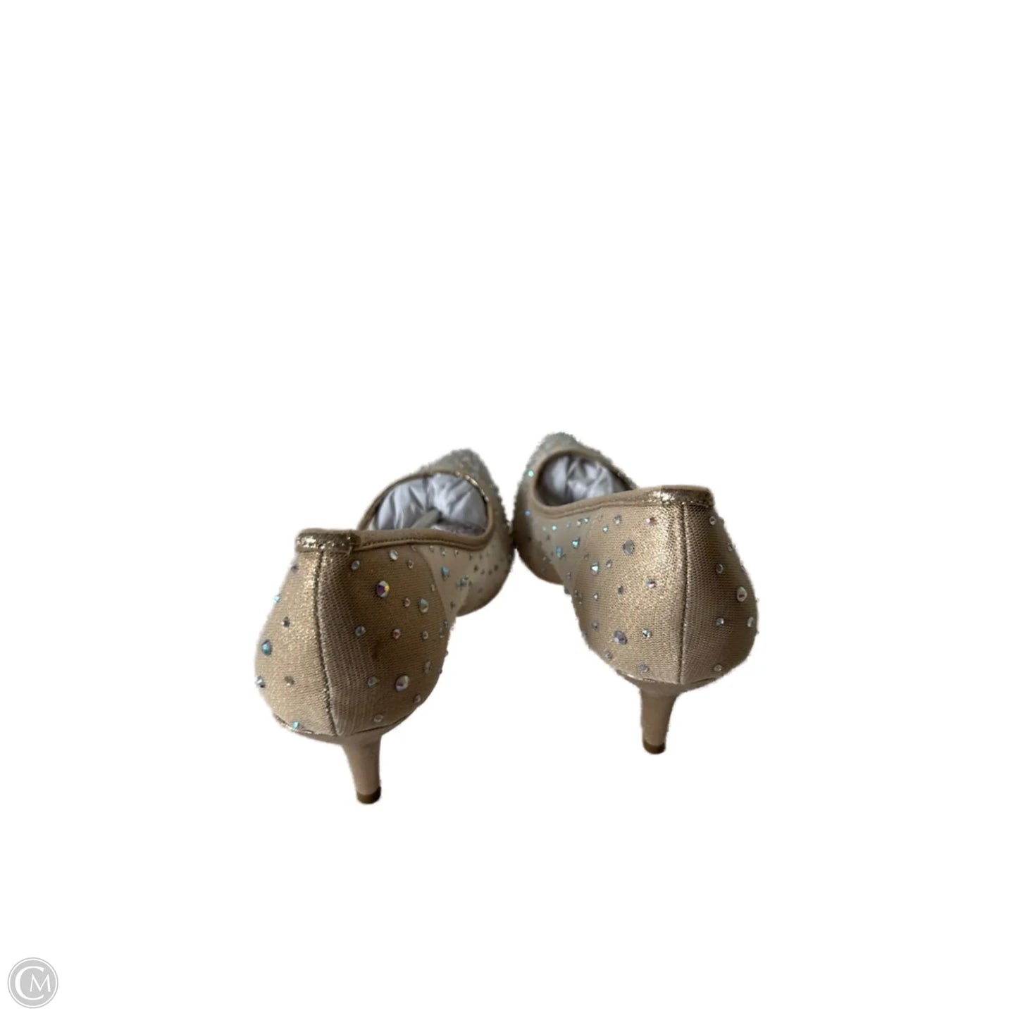 Shoes Heels Kitten By Clothes Mentor In Gold, Size: 8