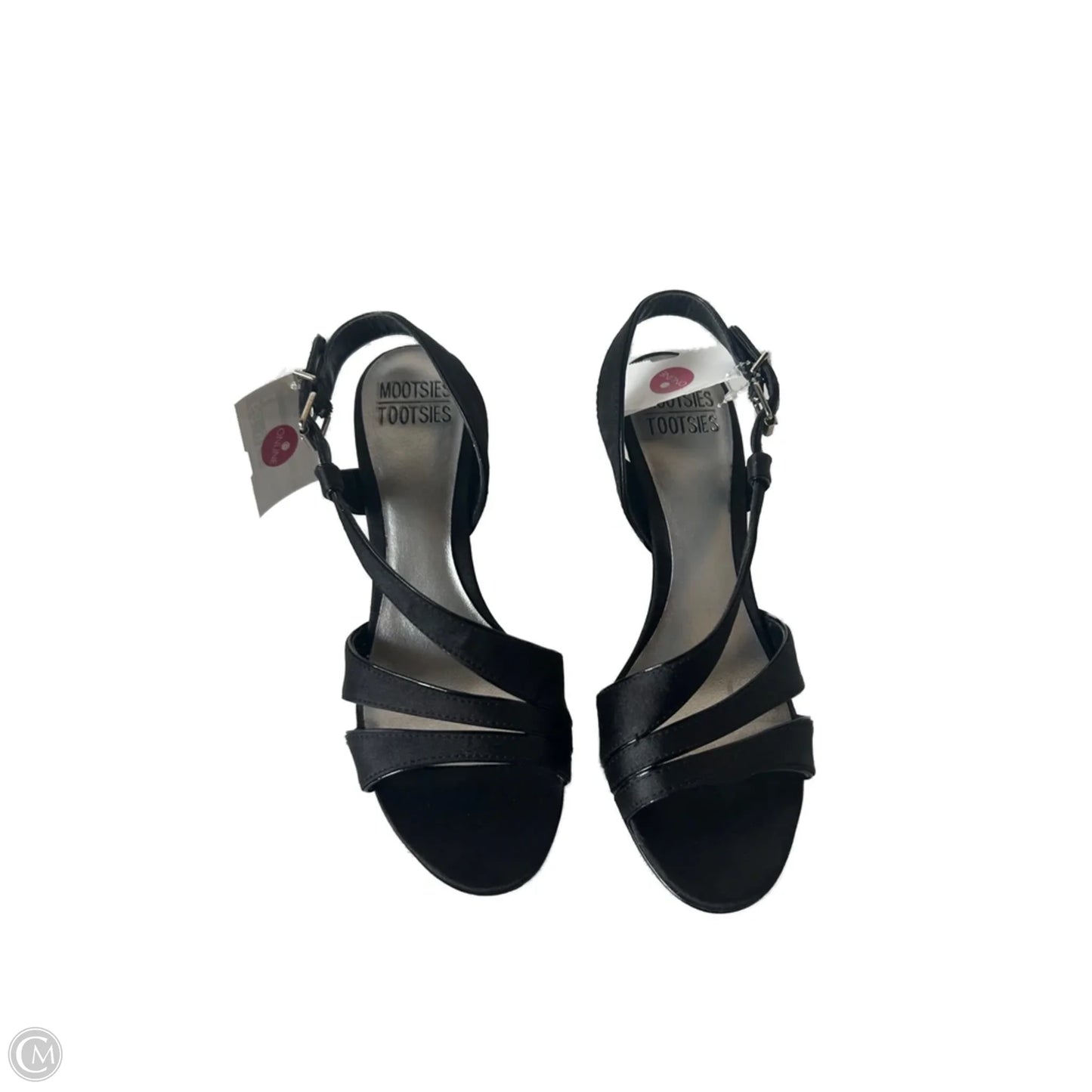 Sandals Heels Block By Mootsies Tootsies In Black, Size: 6