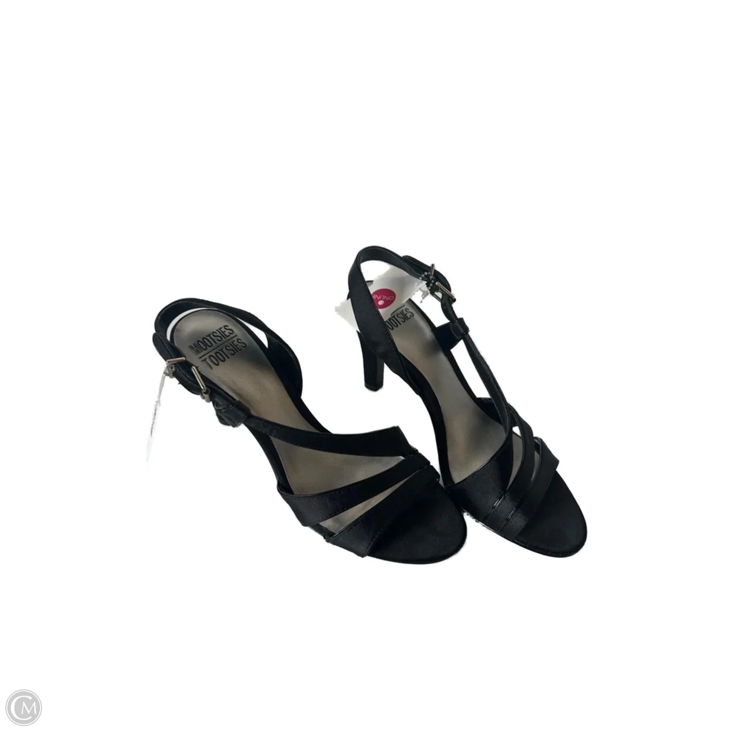 Sandals Heels Block By Mootsies Tootsies In Black, Size: 6