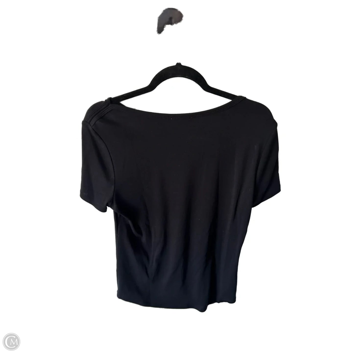 Top Short Sleeve Basic By Westport In Black, Size: L