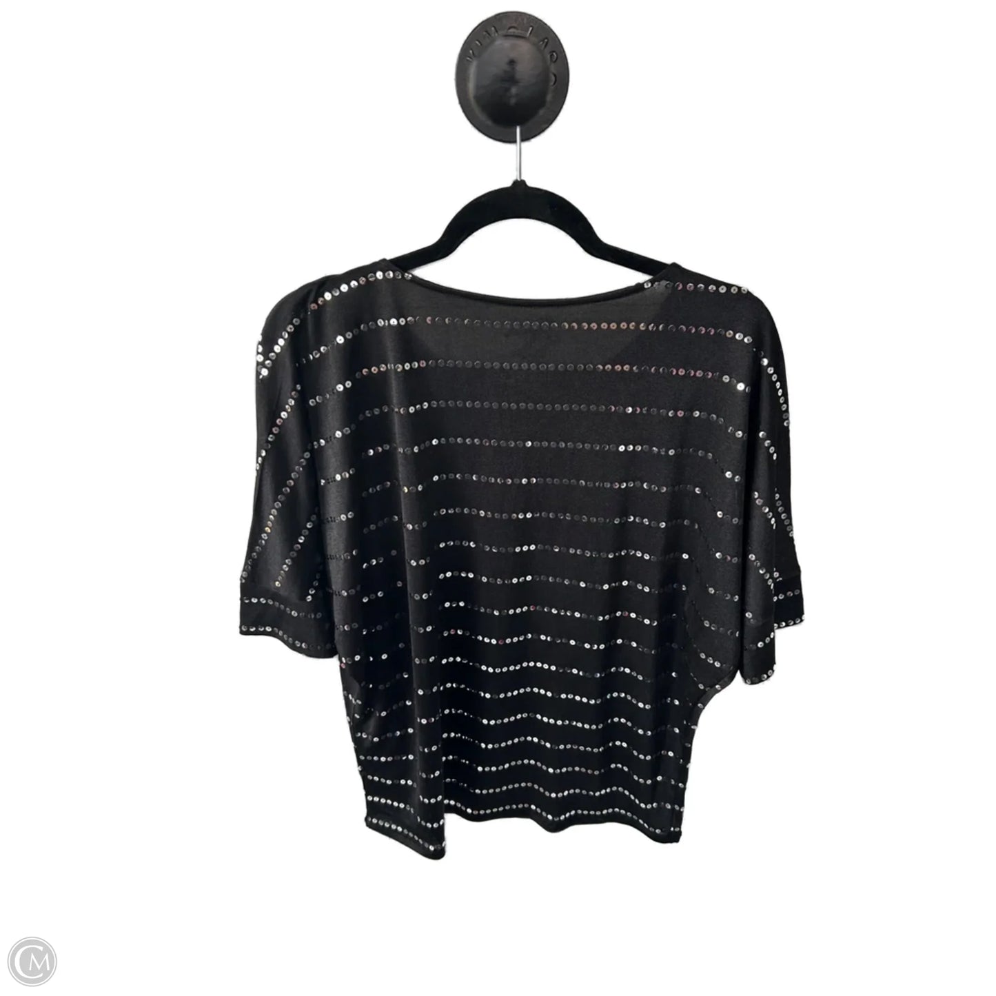 Top Short Sleeve By Wrangler In Black, Size: M