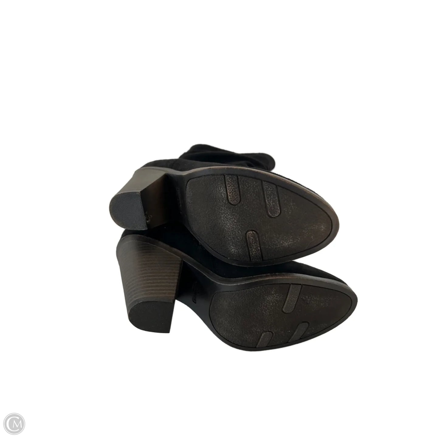 Boots Mid-calf Heels By Fergalicious In Black, Size: 8