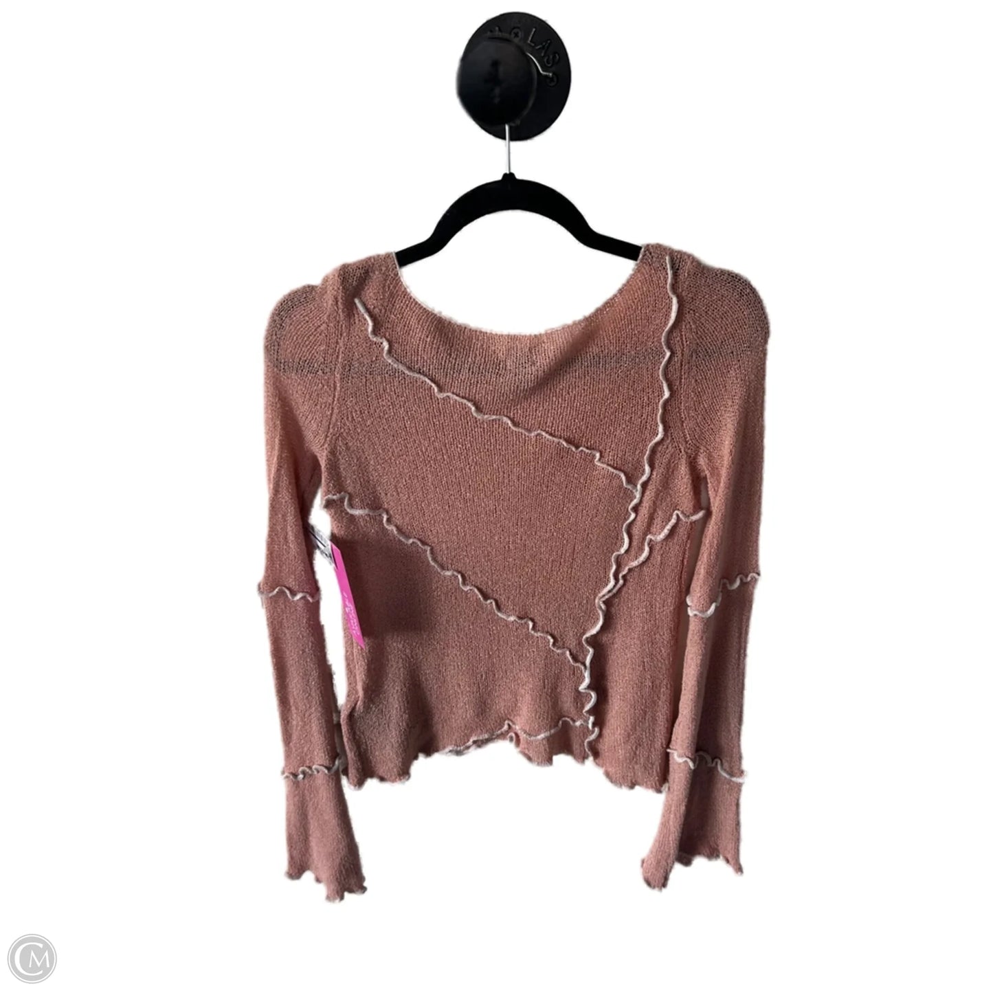 Top Long Sleeve By Bdg In Pink, Size: M