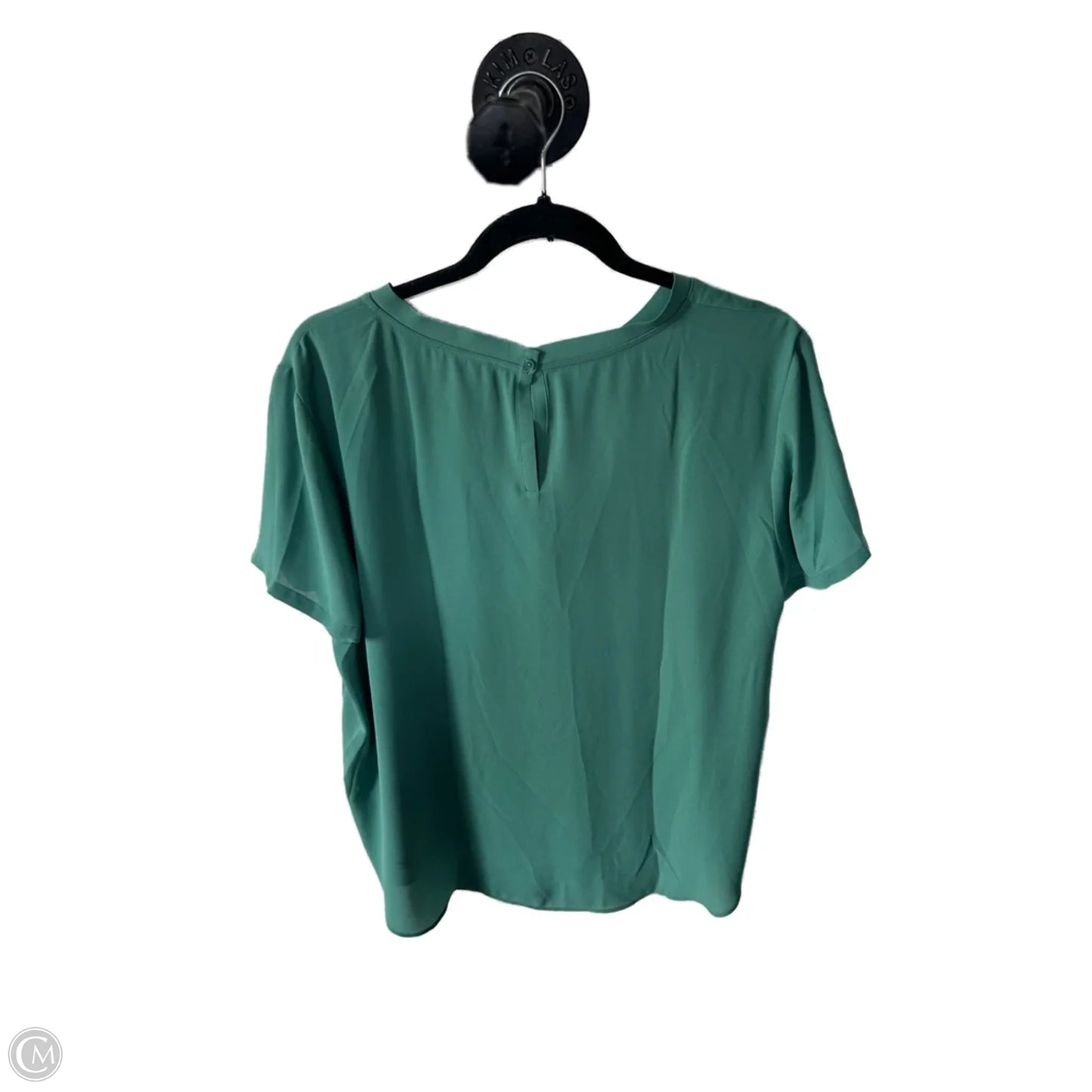 Top Short Sleeve By Loft In Green, Size: L
