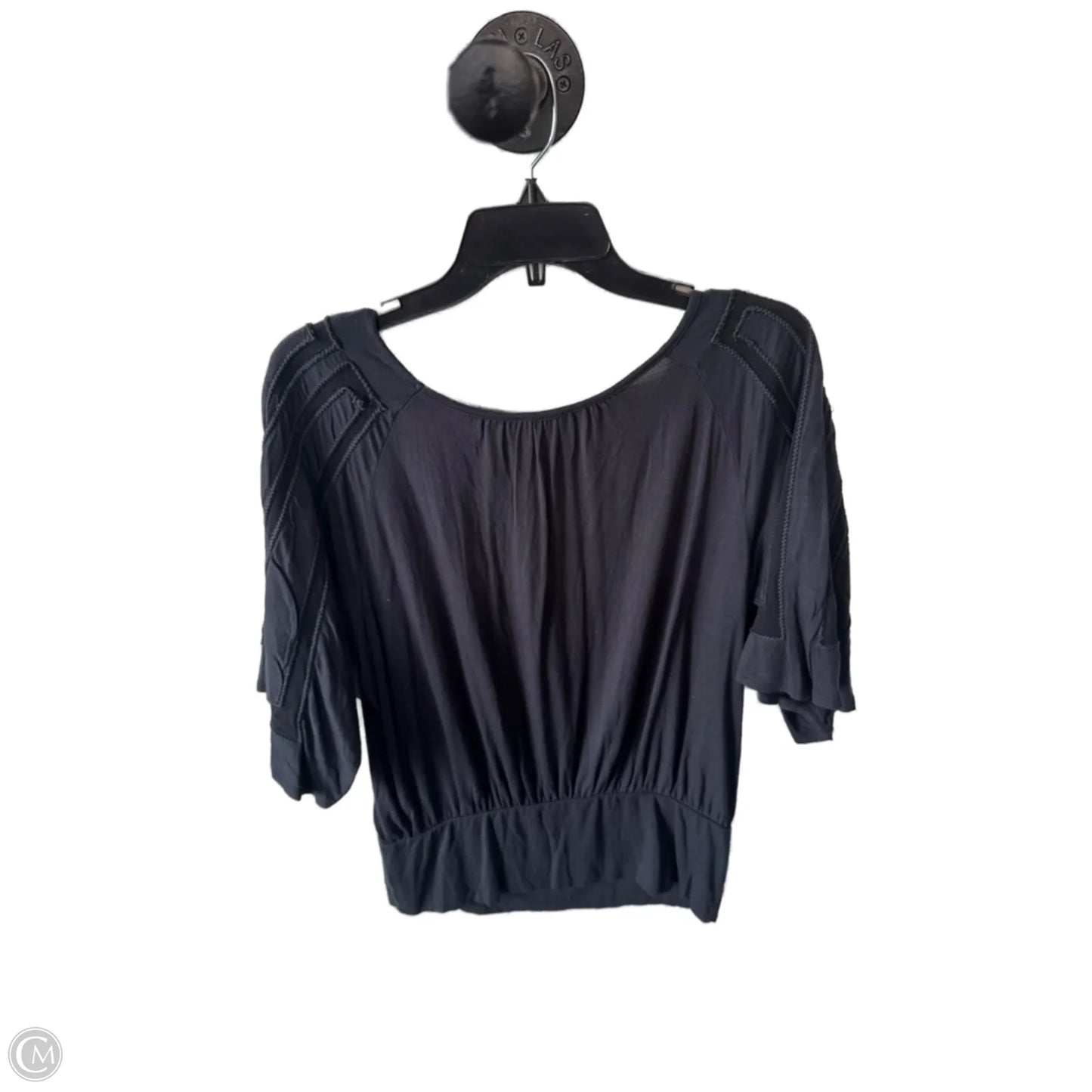 Top Short Sleeve By Anthropologie In Grey, Size: M