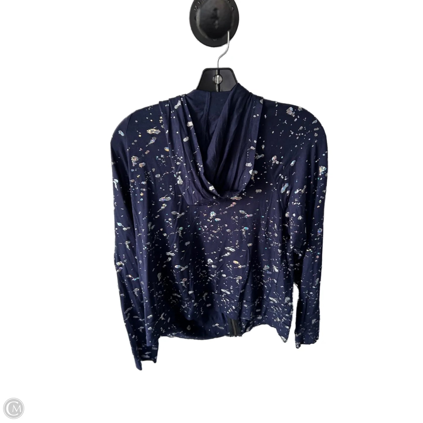 Top Long Sleeve By Clothes Mentor In Blue & Silver, Size: S