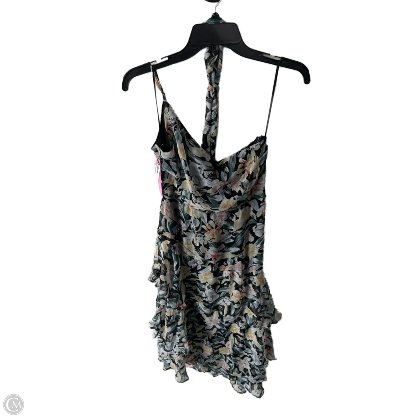 Dress Casual Midi By Cmb In Black & Green, Size: M