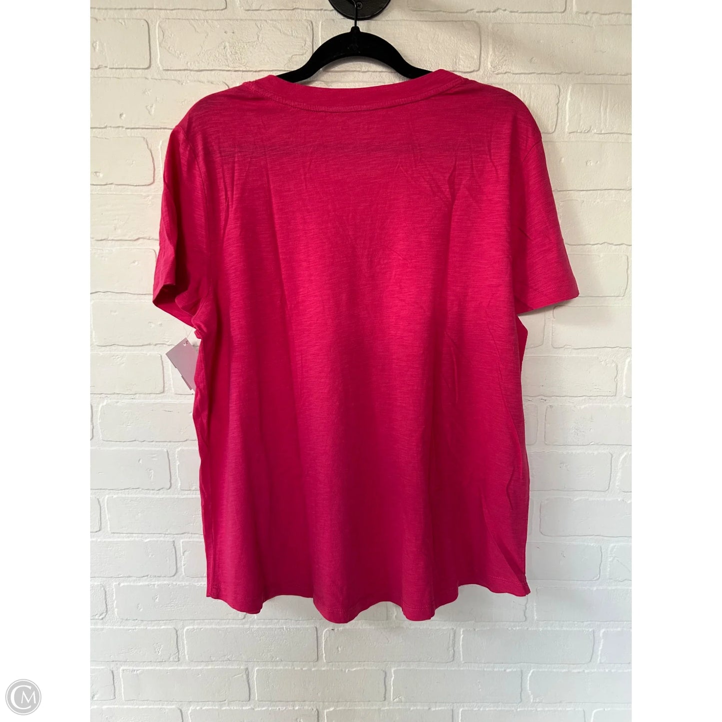 Top Short Sleeve Basic By Loft In Pink, Size: Xl