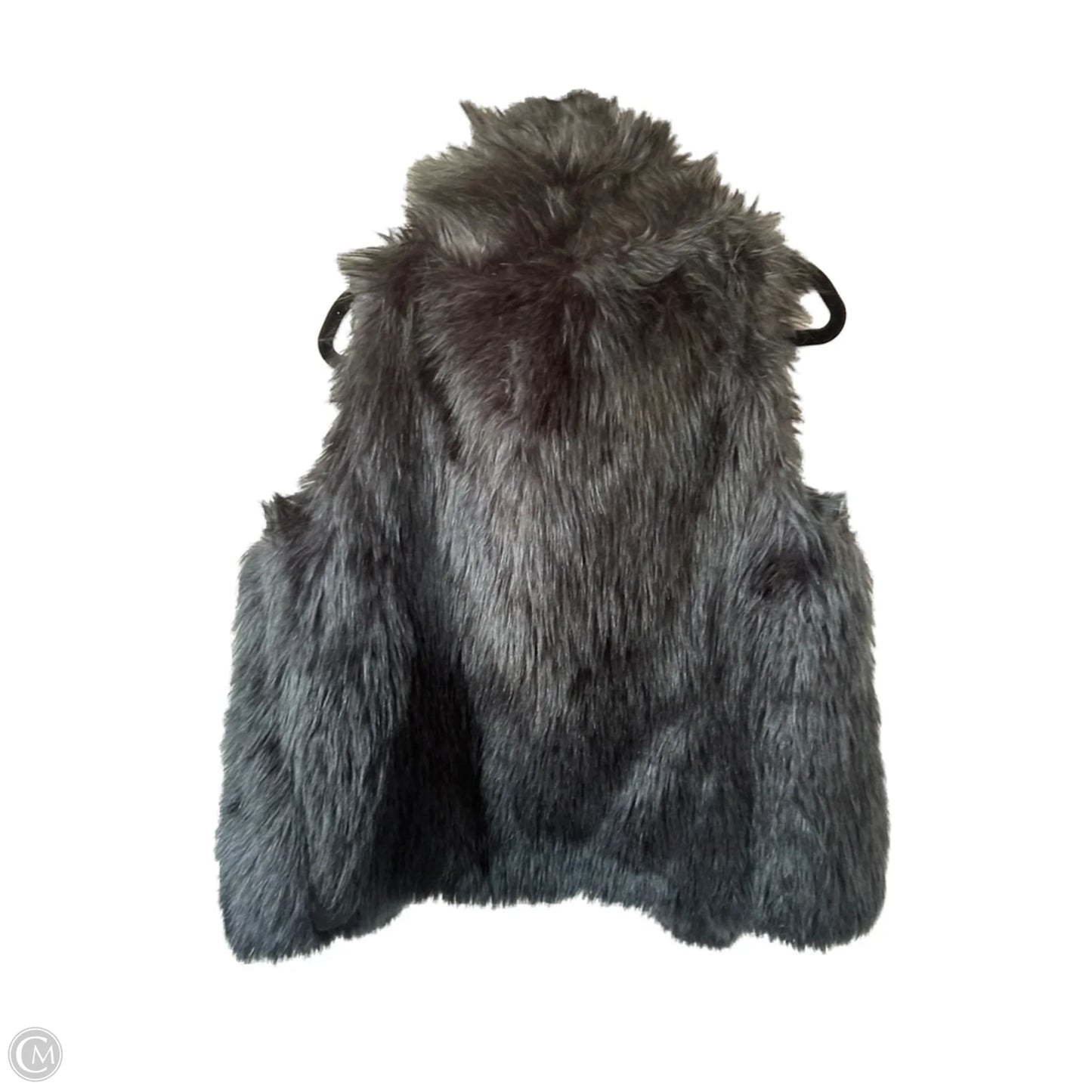 Vest Faux Fur & Sherpa By Ann Taylor In Black, Size: M