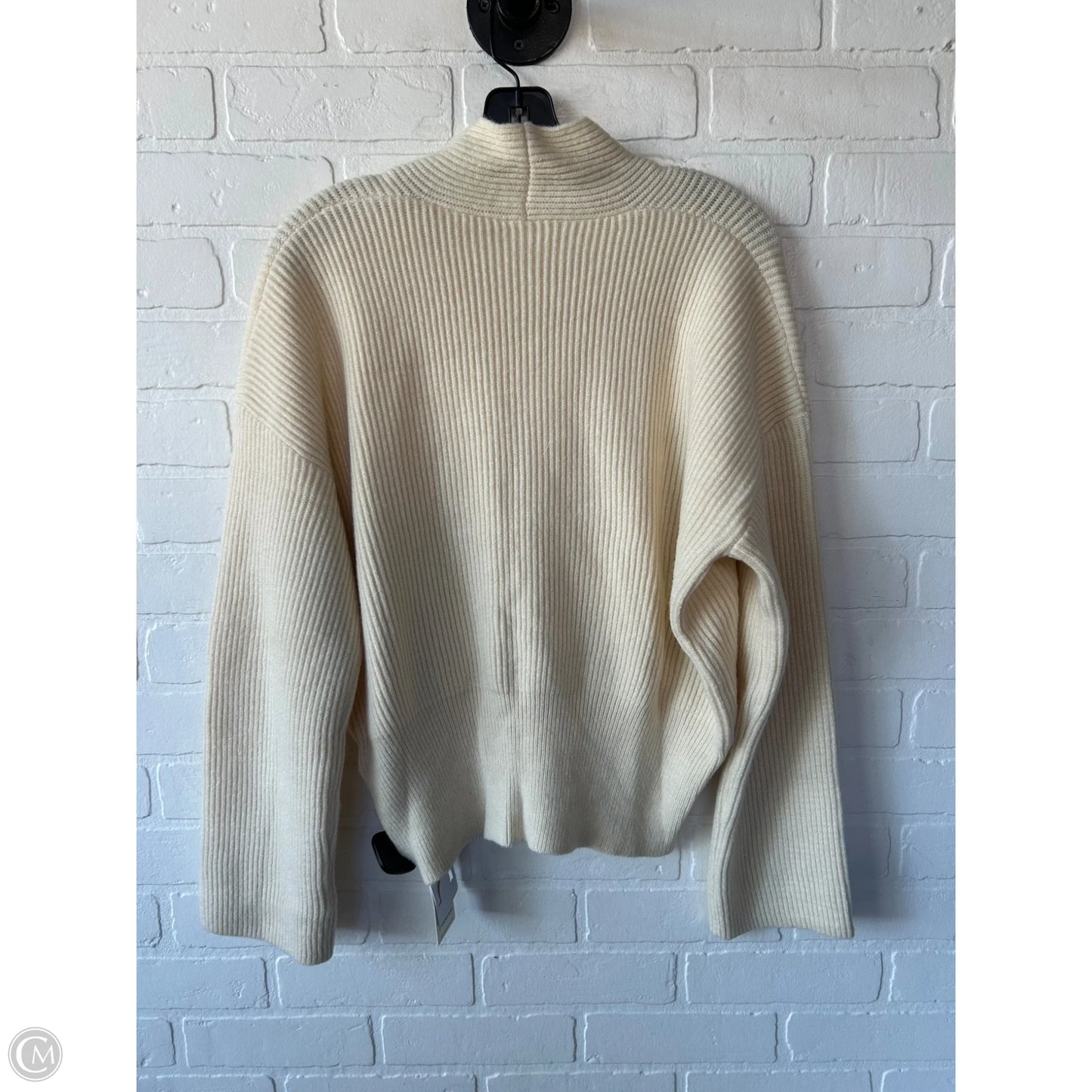 Sweater By Clothes Mentor In Cream, Size: L