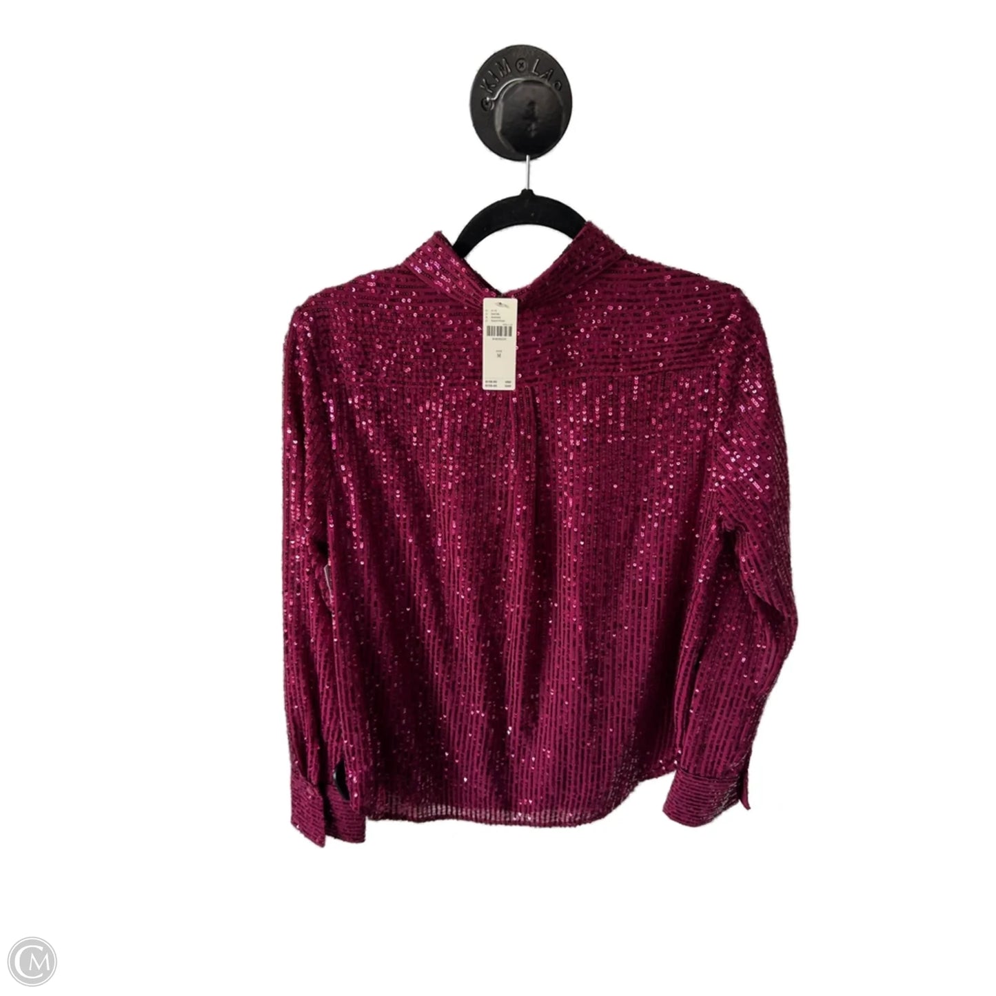 Top Long Sleeve By Anthropologie In Pink, Size: M