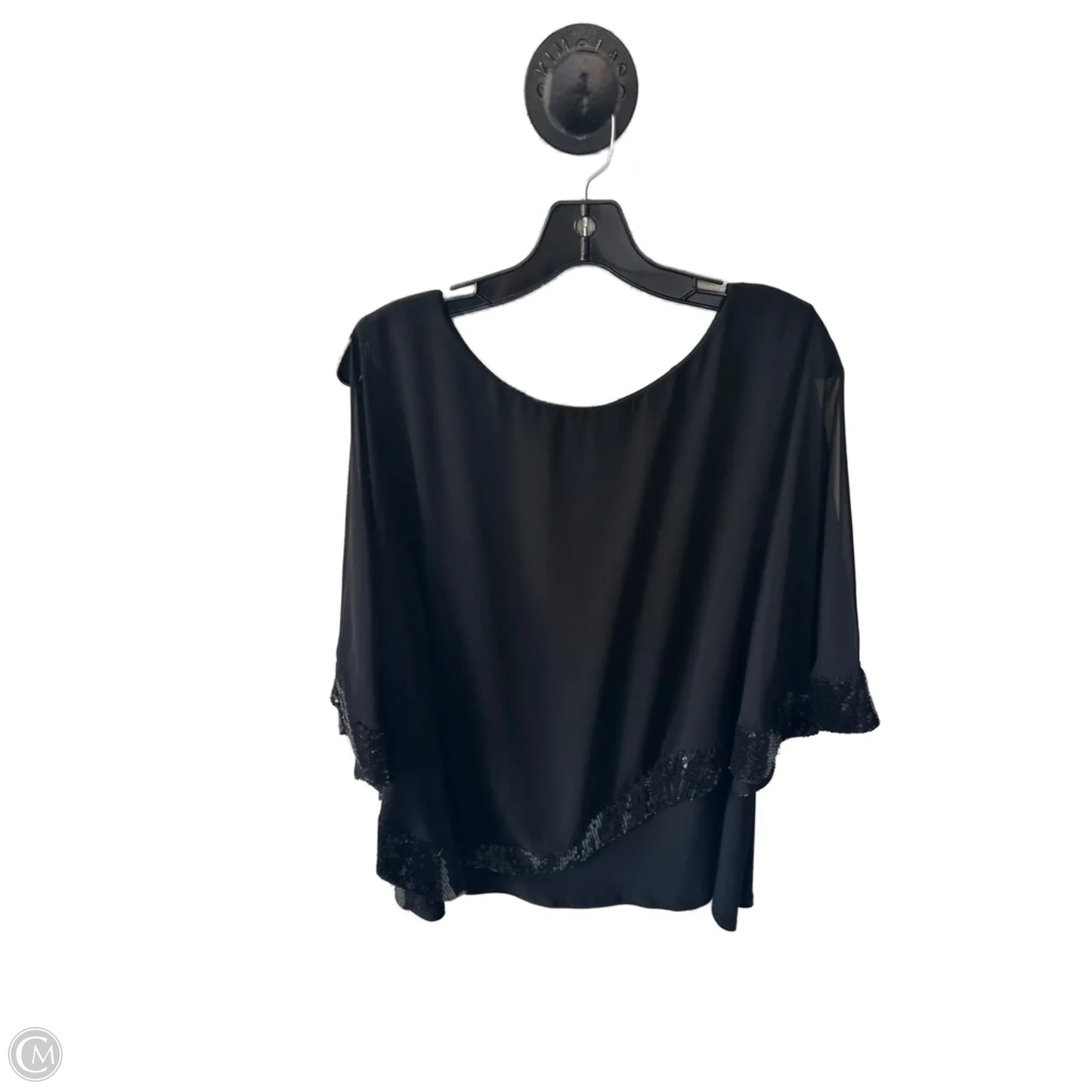 Top Short Sleeve By Msk In Black, Size: Xl