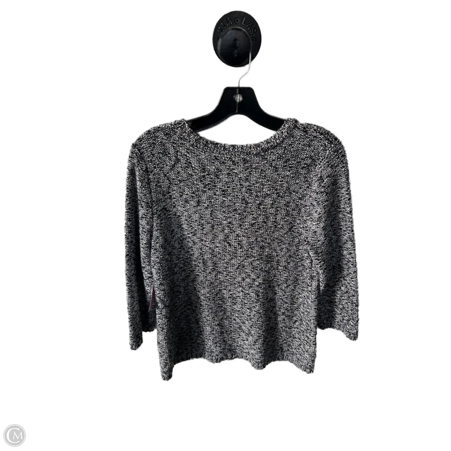 Sweater By Jones New York In Black & White, Size: Xl