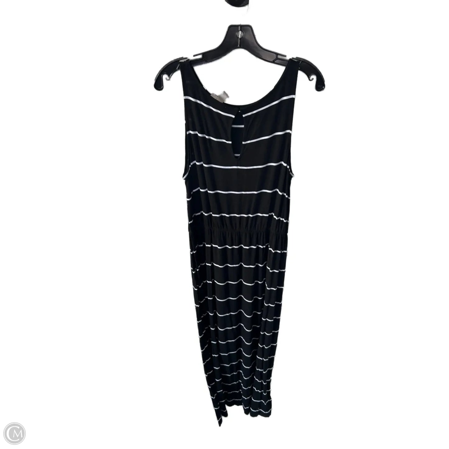 Dress Casual Maxi By Loft In Black & White, Size: L
