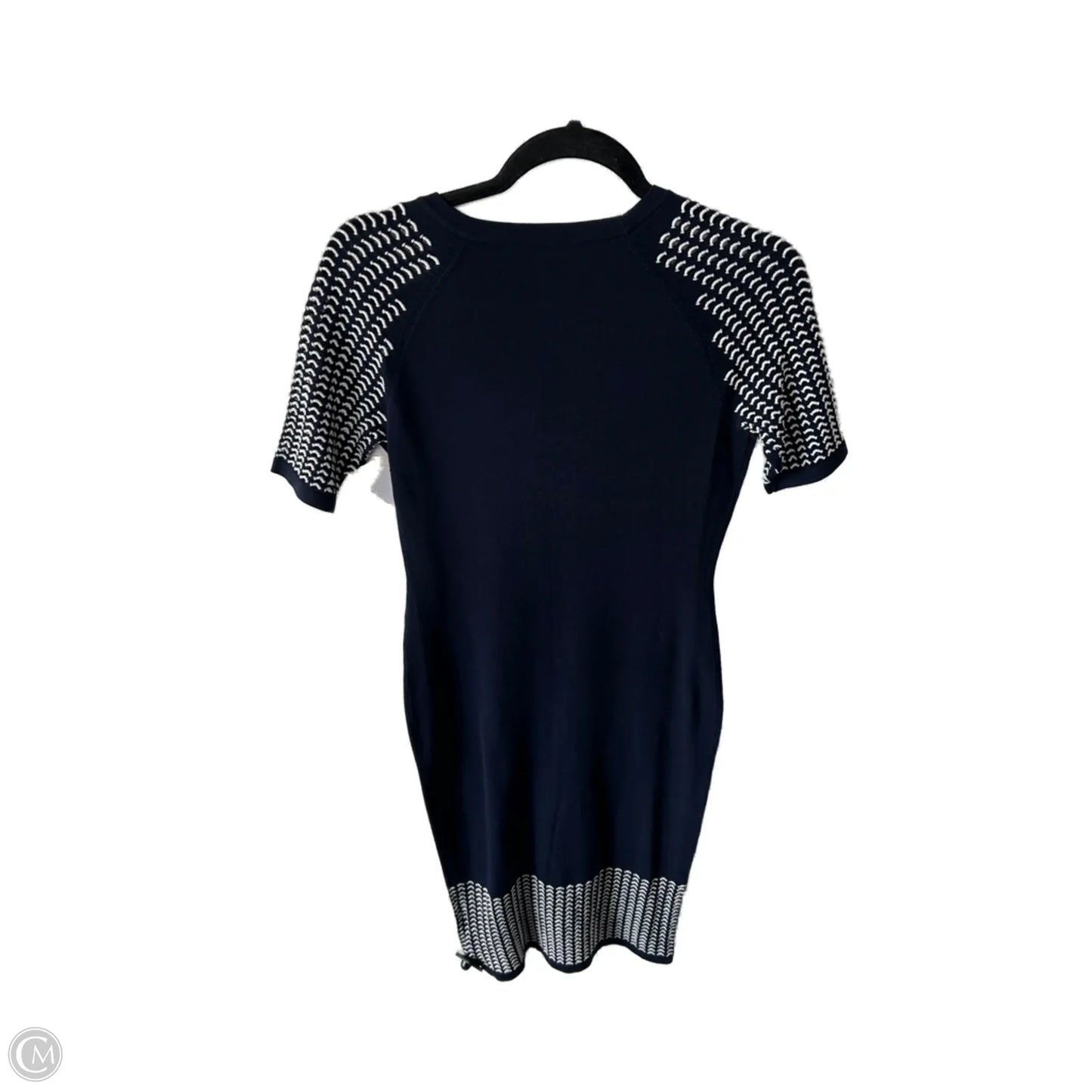 Dress Party Midi By Cma In Blue & White, Size: M