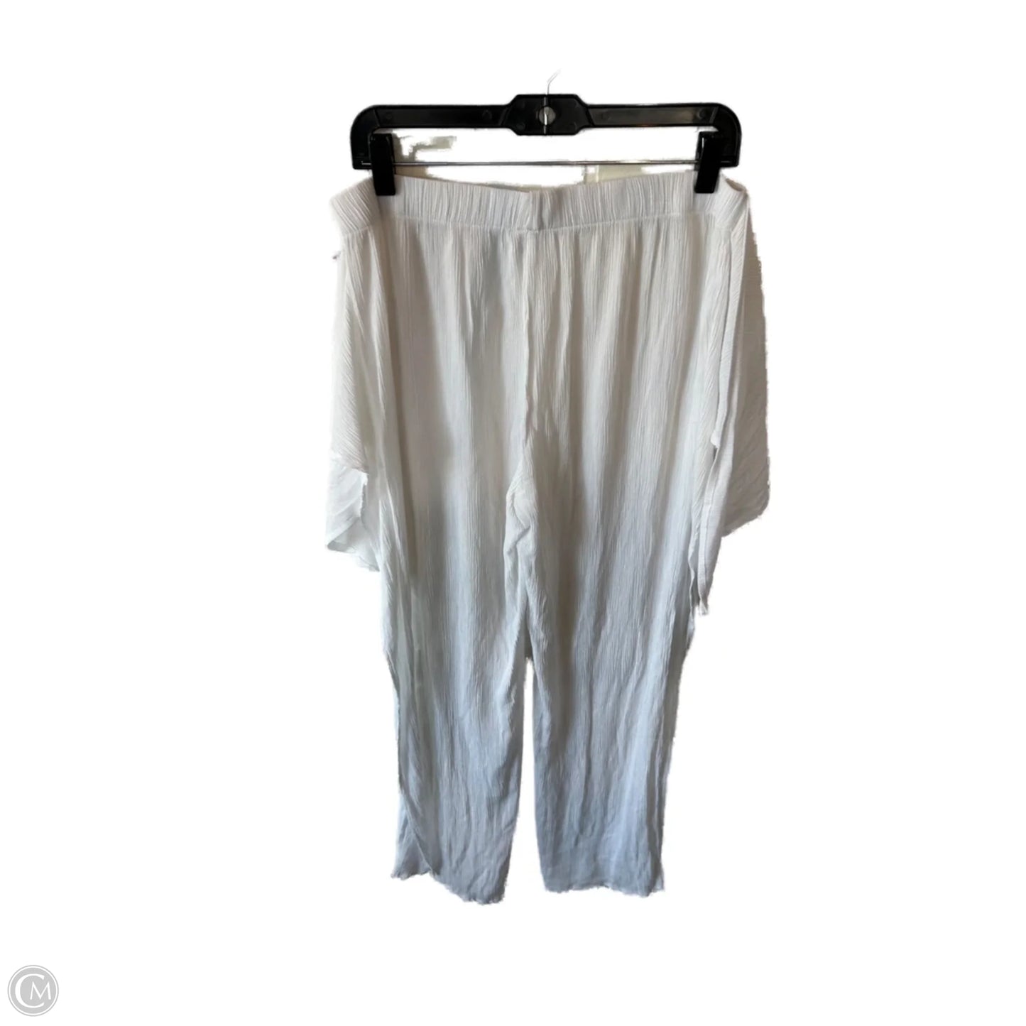 Swimwear Cover-up By Kona Sol In White, Size: L