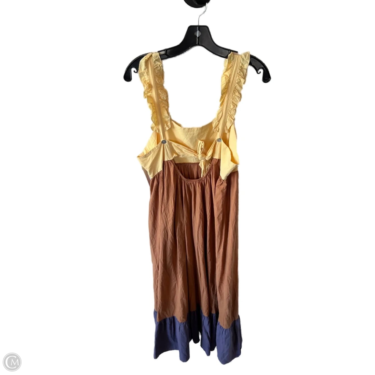 Dress Casual Maxi By Clothes Mentor In Brown & Purple, Size: L