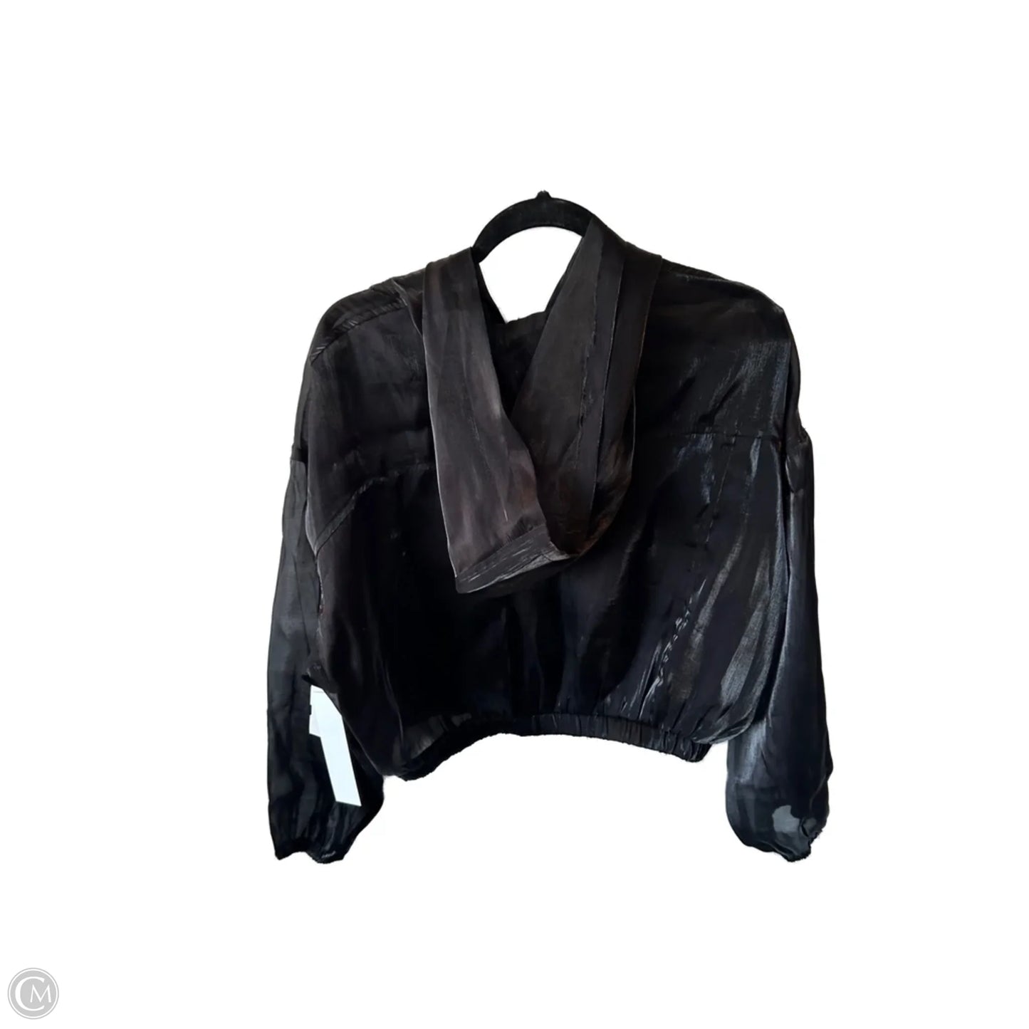 Jacket Moto By Clothes Mentor In Black, Size: L