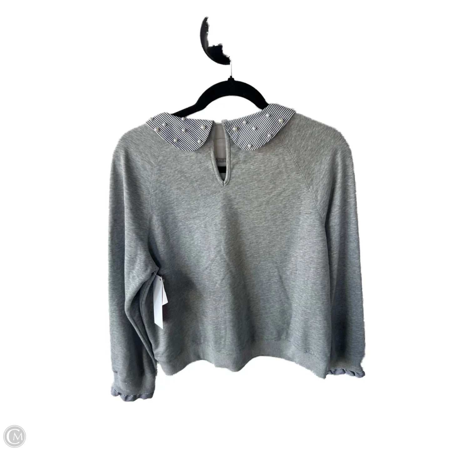 Sweatshirt Crewneck By Clothes Mentor In Grey, Size: L