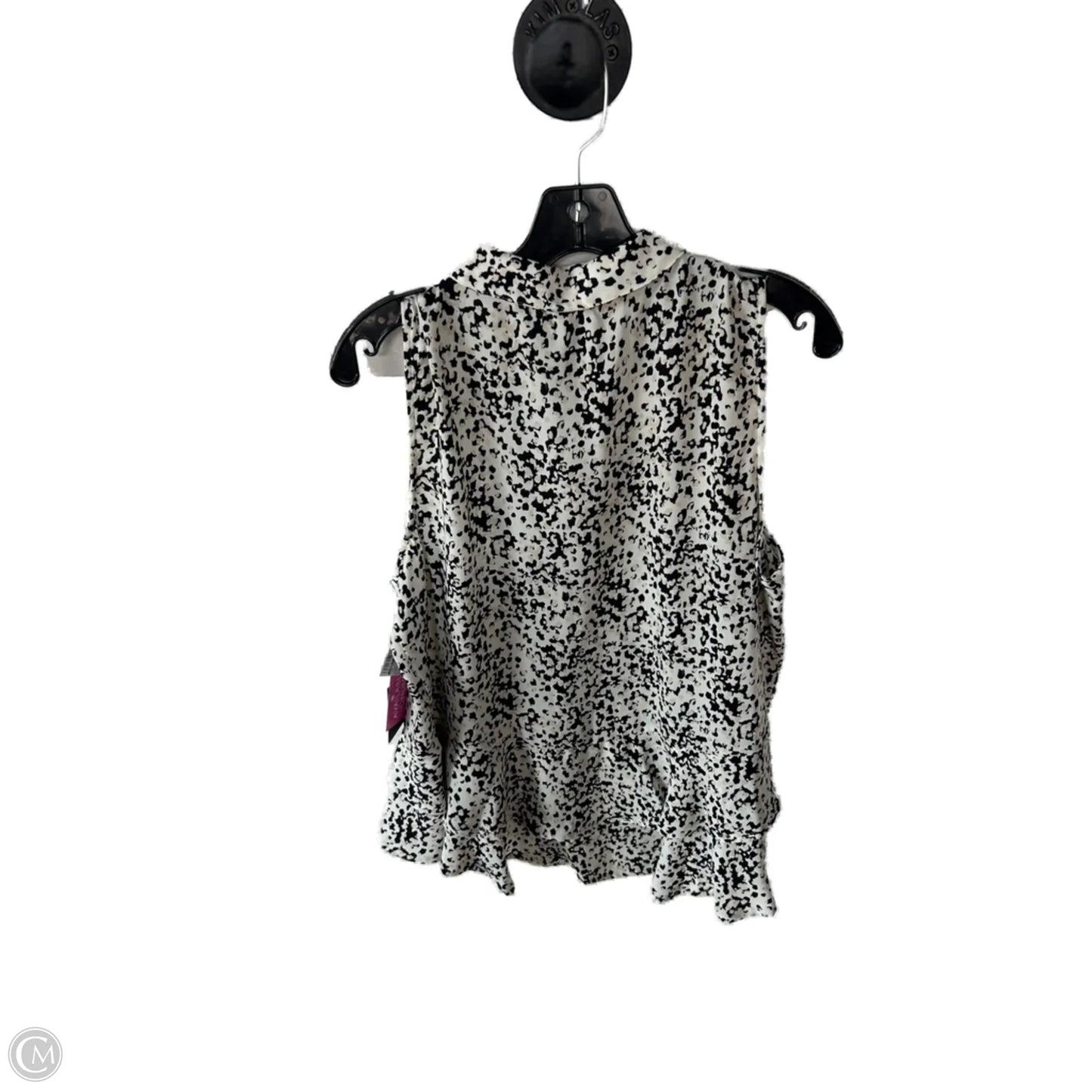 Top Sleeveless By Simply Vera In Black & Tan, Size: L