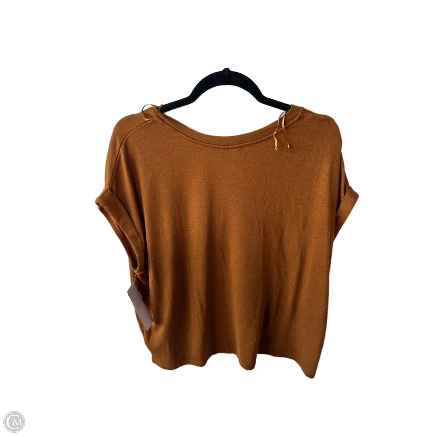 Top Short Sleeve Basic By Clothes Mentor In Orange, Size: L
