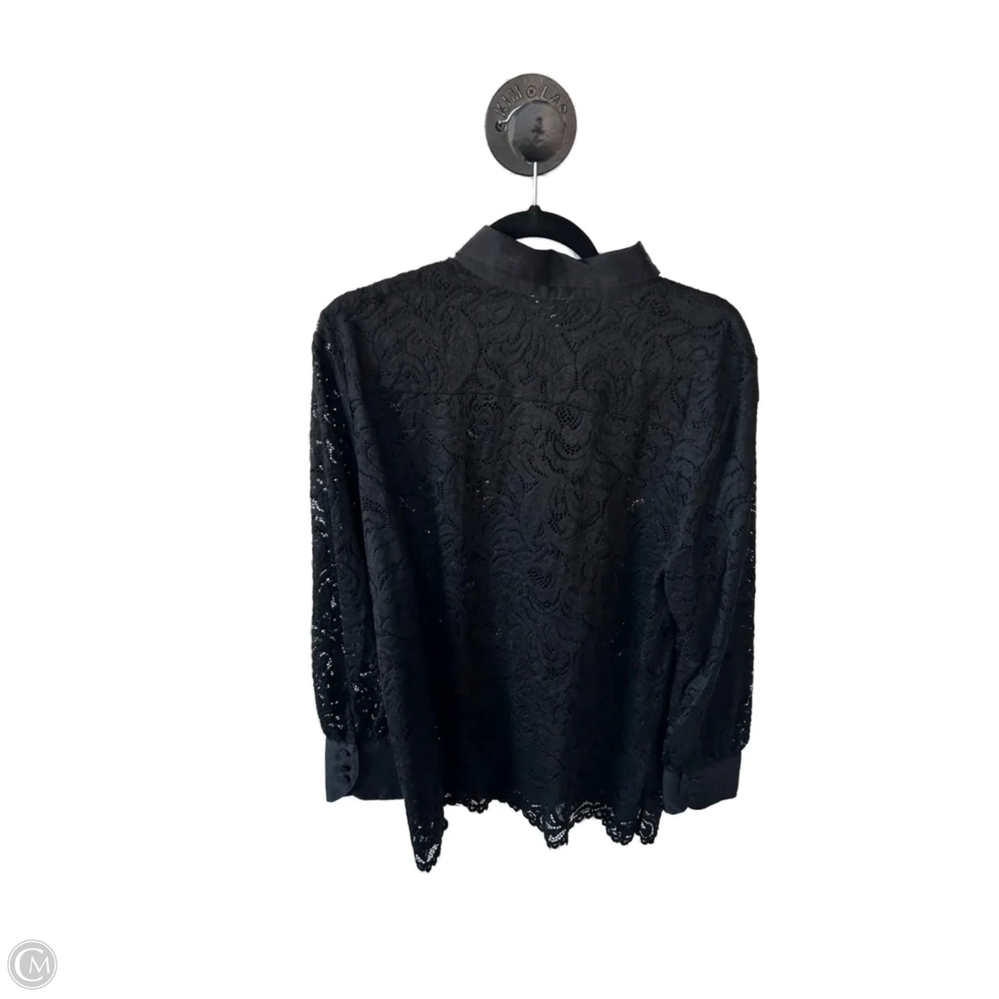 Top Long Sleeve By Chicos In Black, Size: Xl