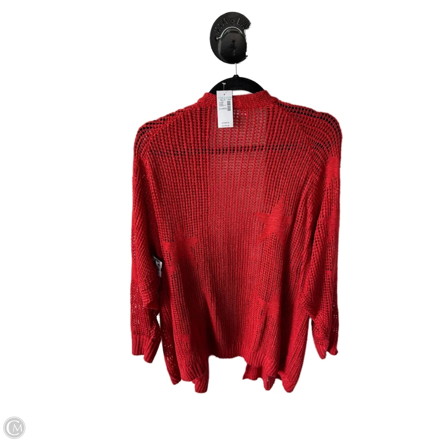 Sweater Cardigan By Maurices In Orange, Size: Xl