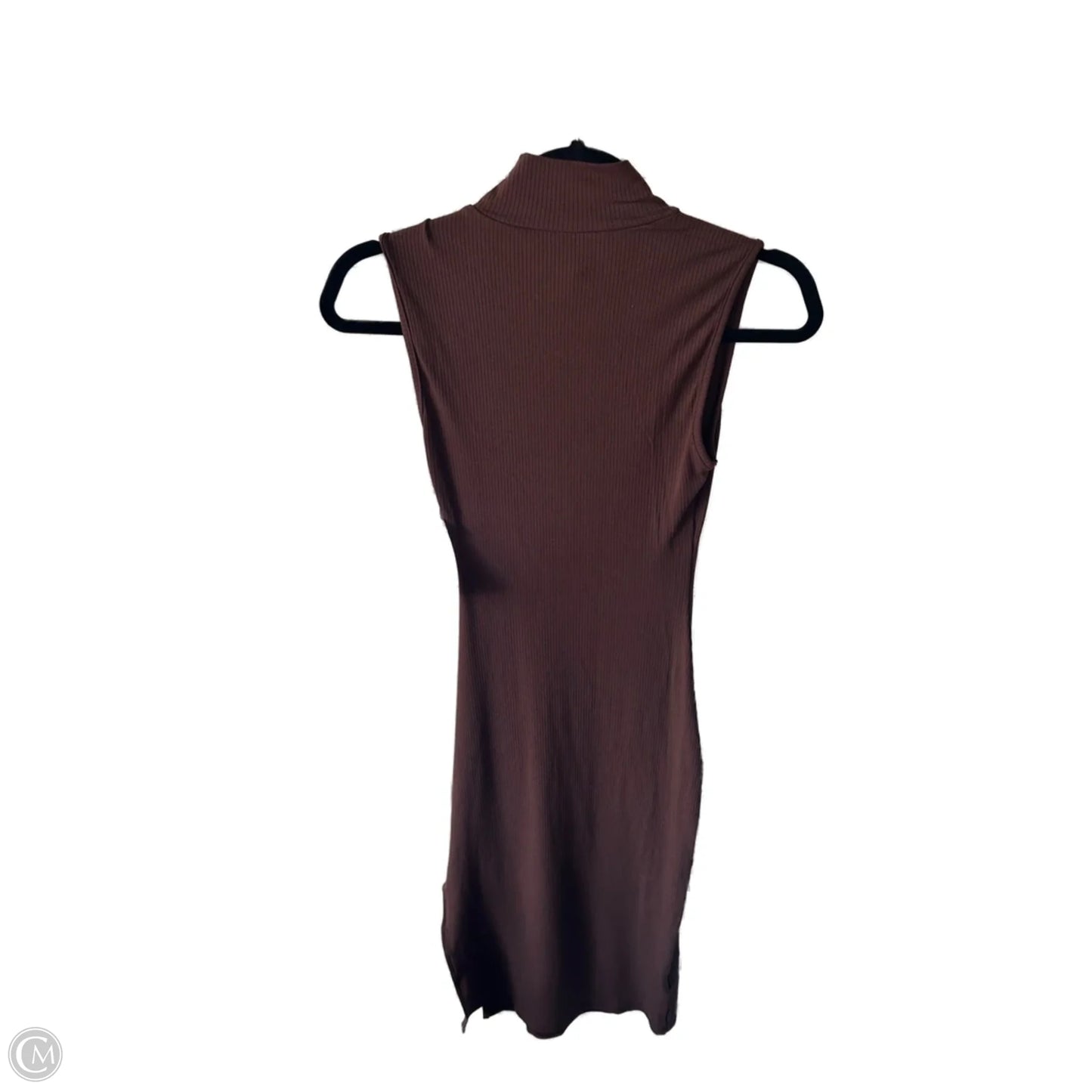 Dress Casual Midi By Clothes Mentor In Brown, Size: Xs