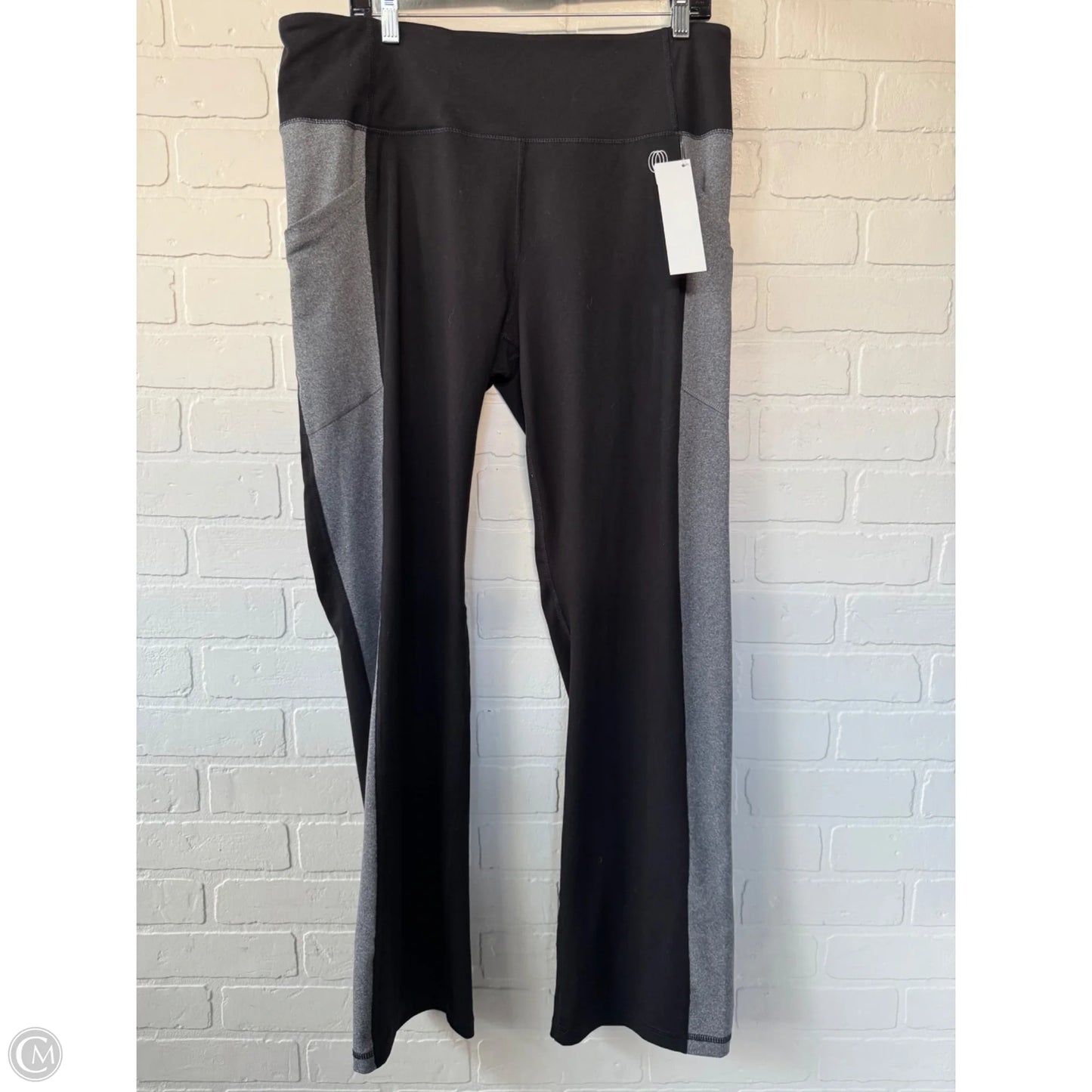 Athletic Pants By Balance Collection In Black & Grey, Size: 16