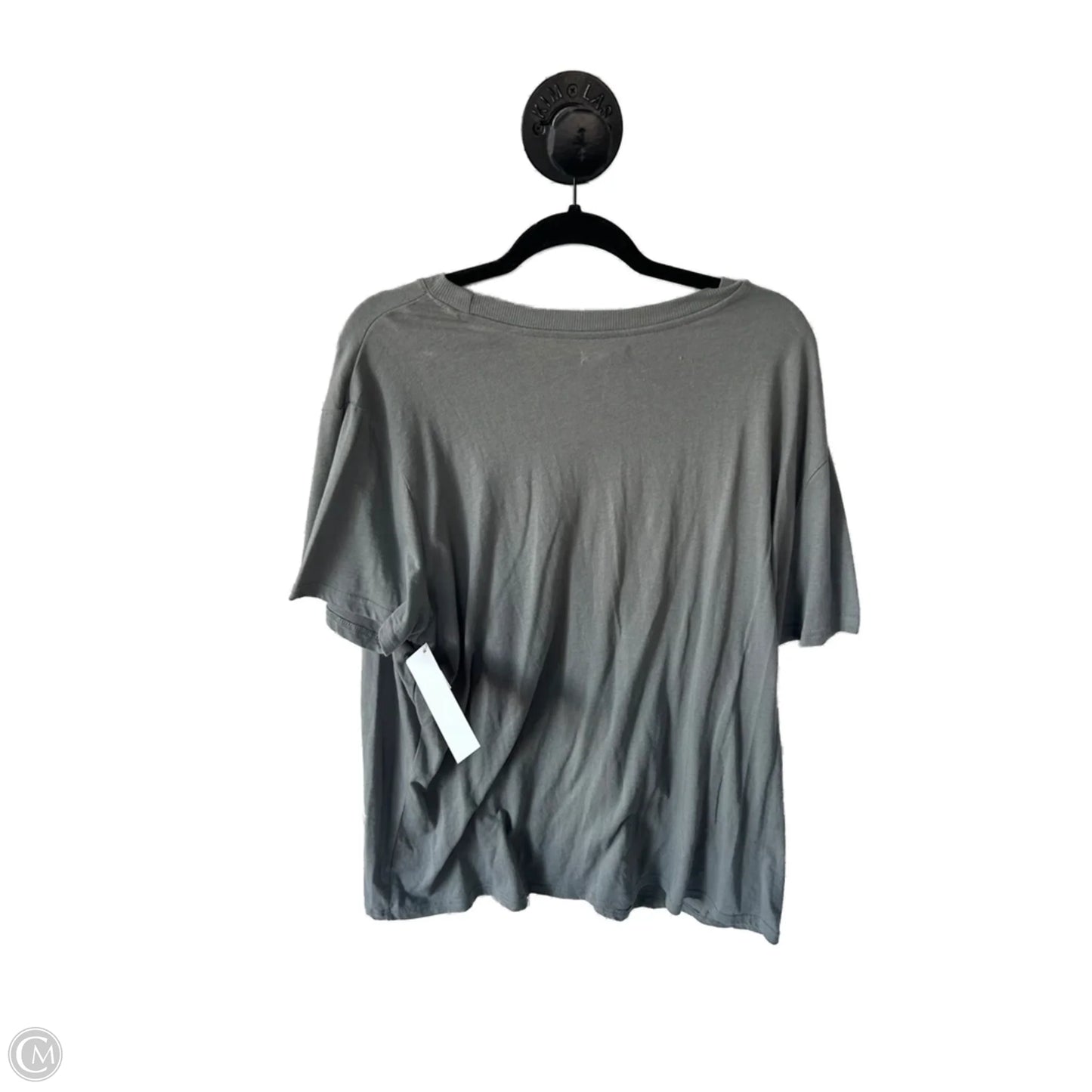 Top Short Sleeve Basic By Maurices In Green & White, Size: 1x