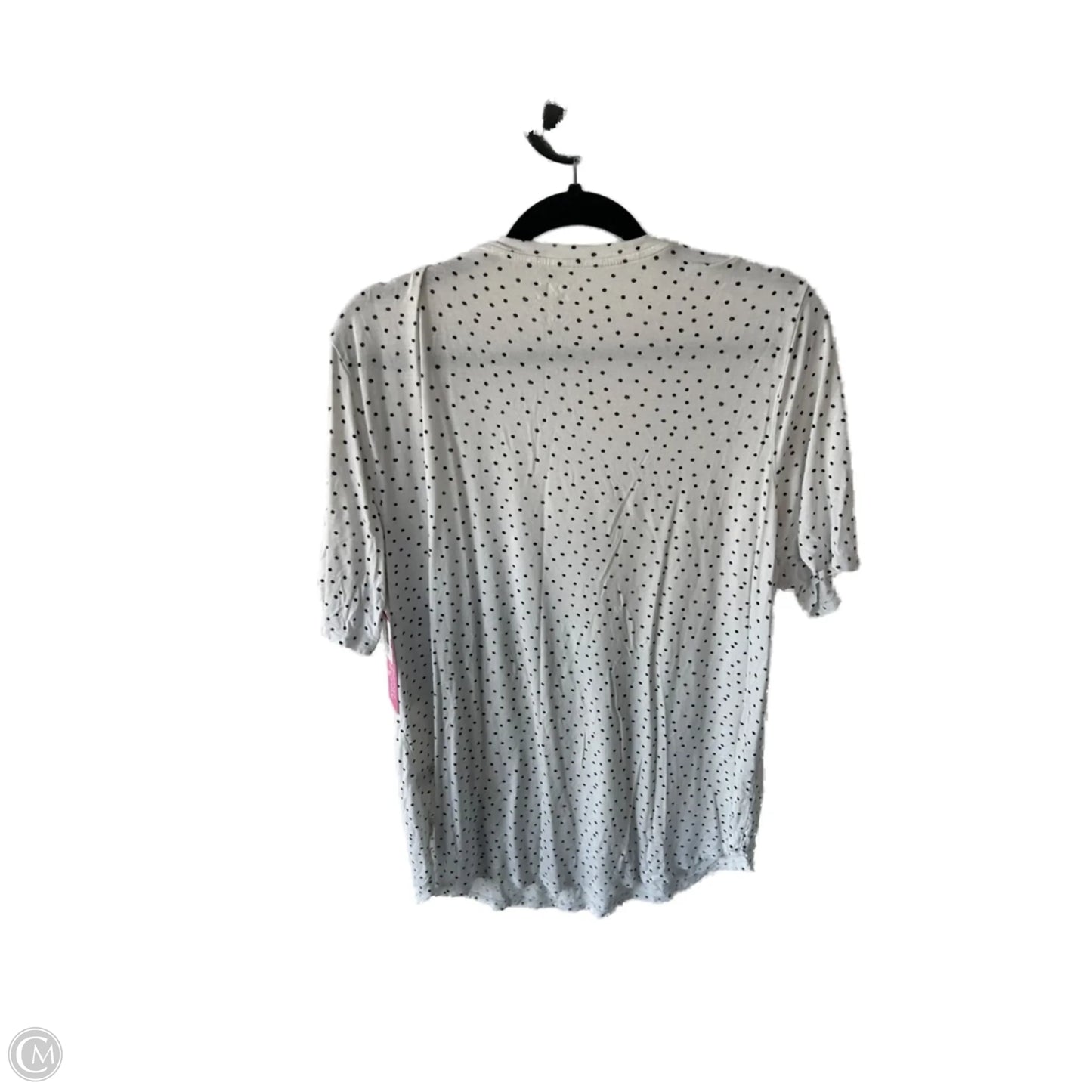 Top Short Sleeve Basic By Maurices In Black & White, Size: Xxl