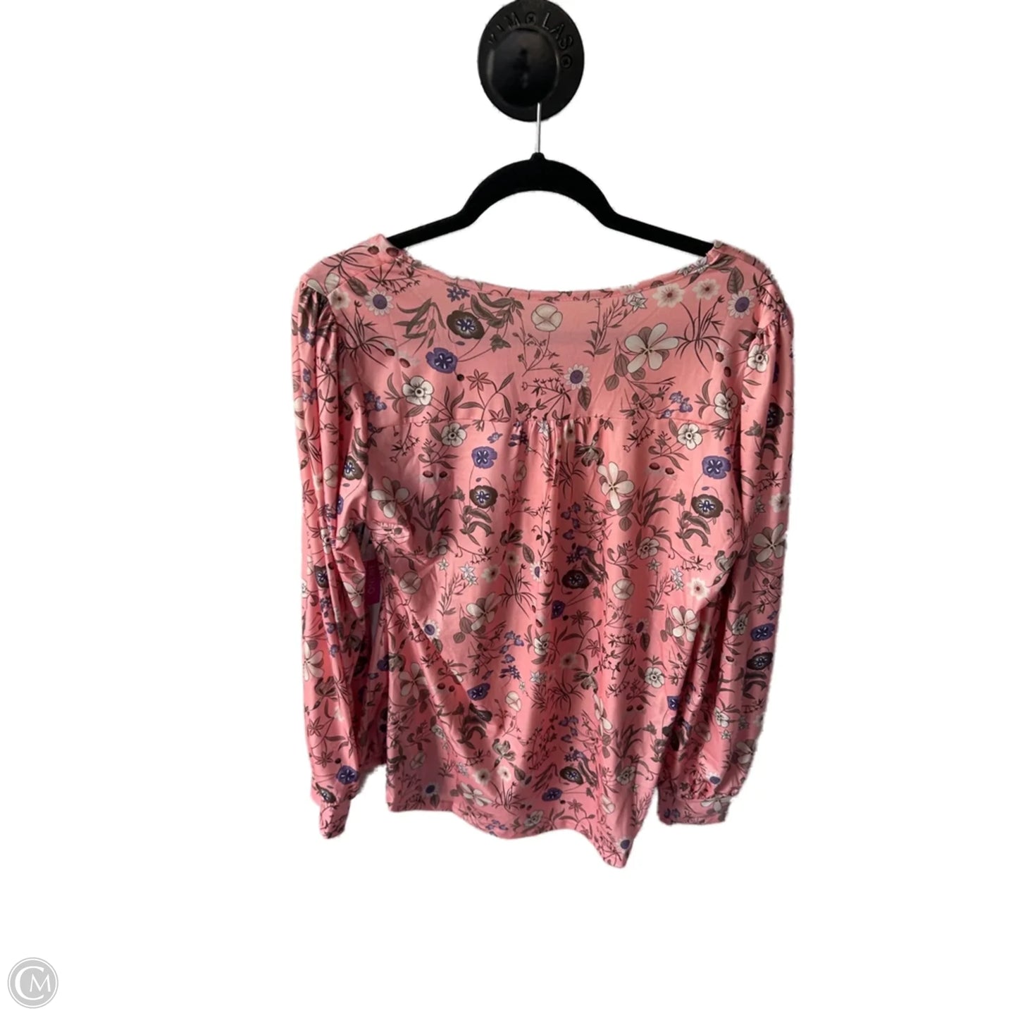 Top Long Sleeve By Clothes Mentor In Pink, Size: L