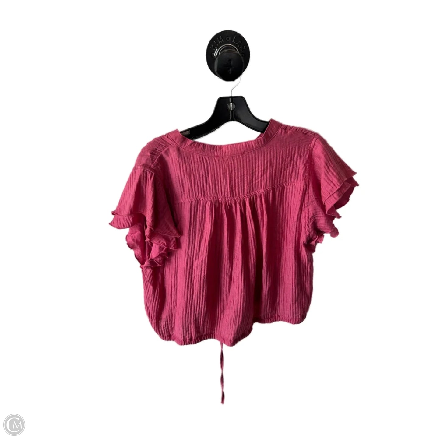 Top Short Sleeve By Clothes Mentor In Pink, Size: L