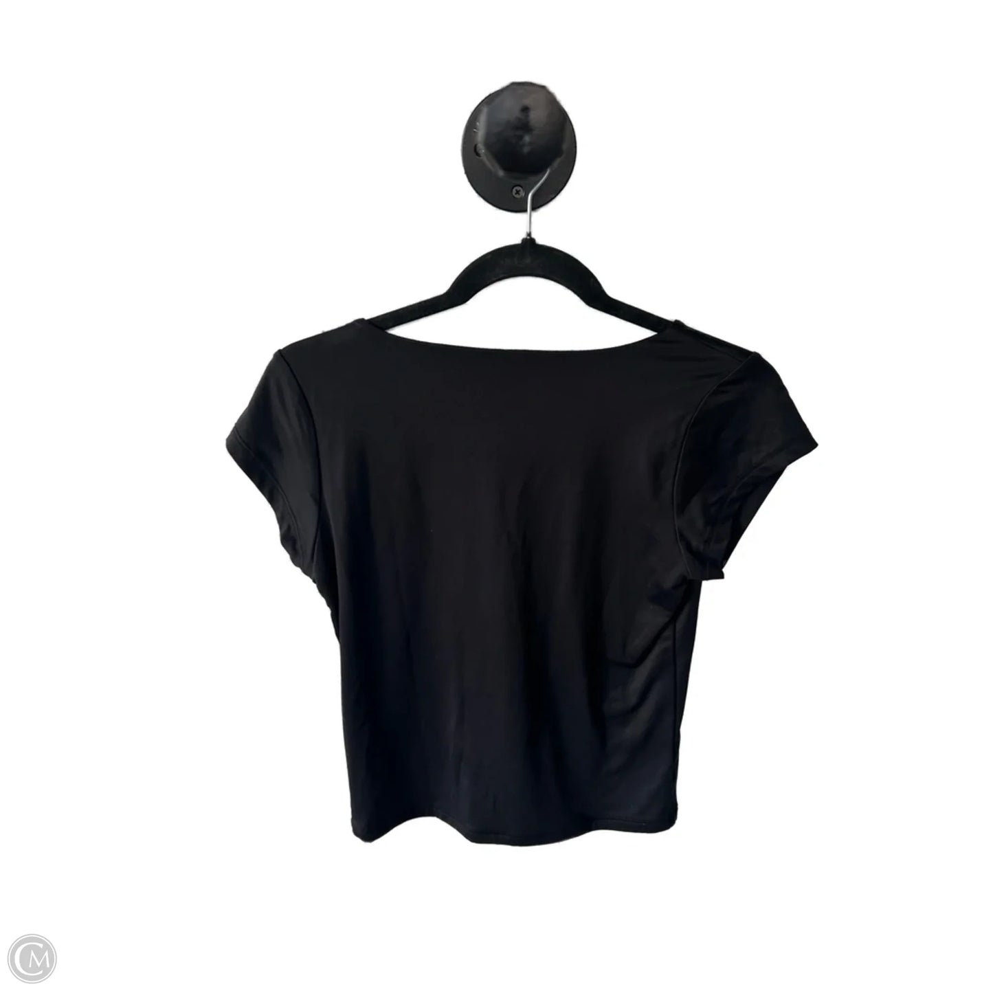 Top Short Sleeve Basic By Tahari In Black, Size: M