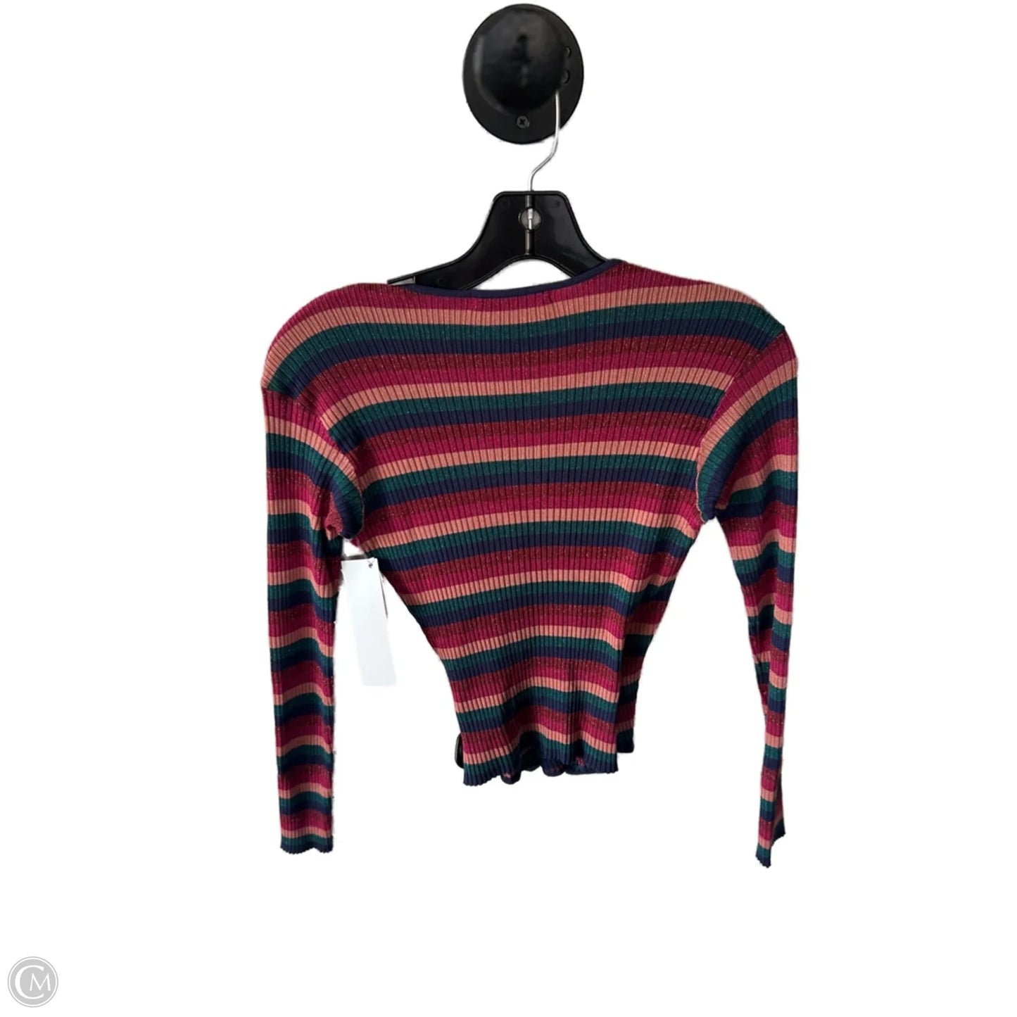 Top Long Sleeve By Cmb In Blue & Pink, Size: M