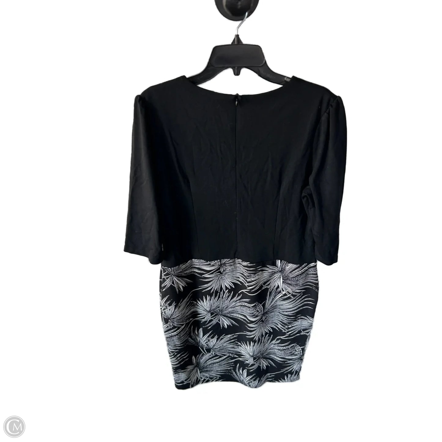 Dress Work By Clothes Mentor In Black & White, Size: L