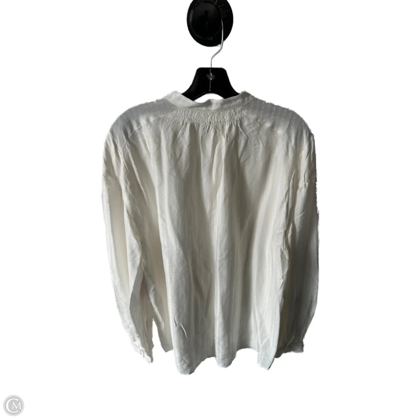 Top Long Sleeve By Treasure And Bond In Cream, Size: M