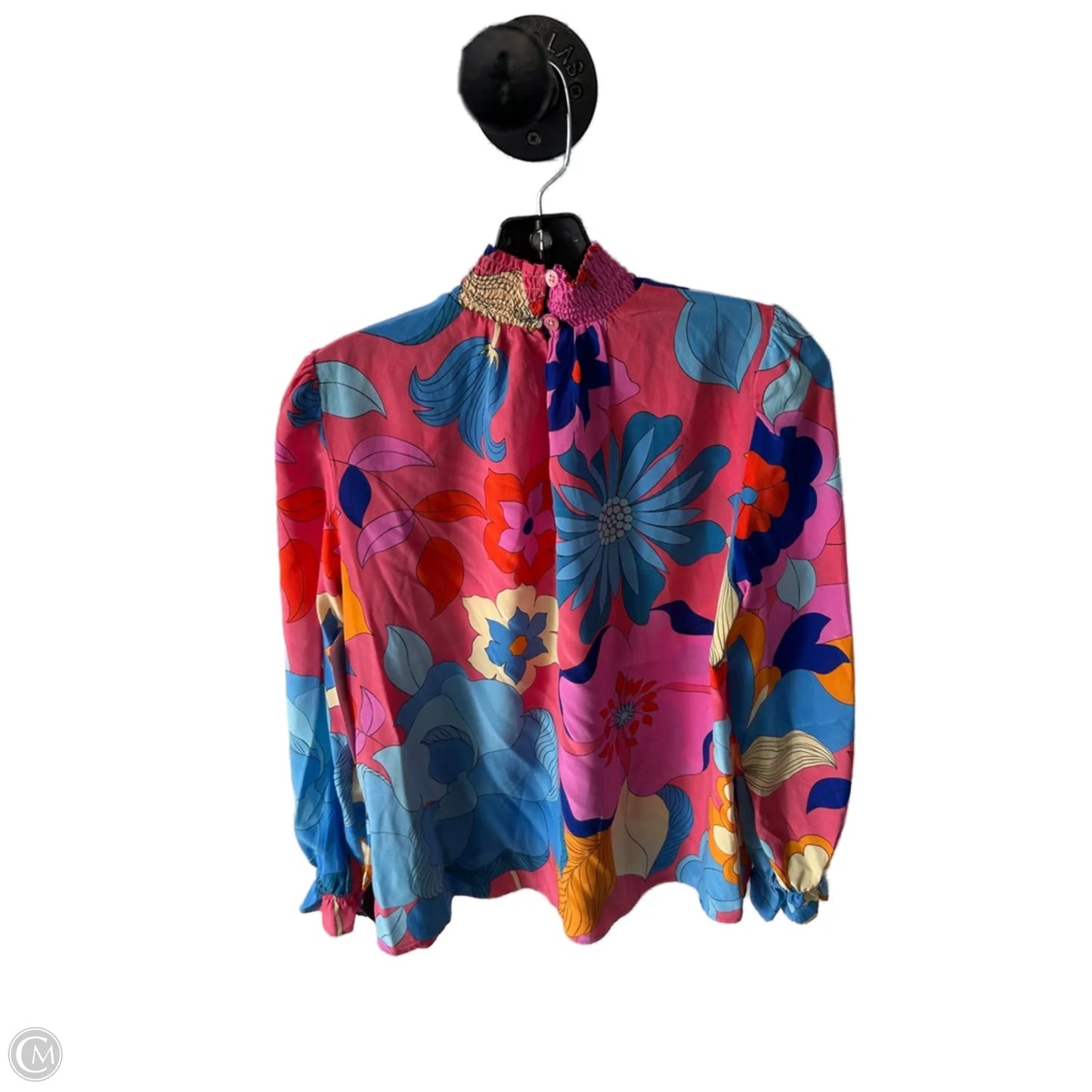 Top Long Sleeve By Tucker In Blue & Pink, Size: S