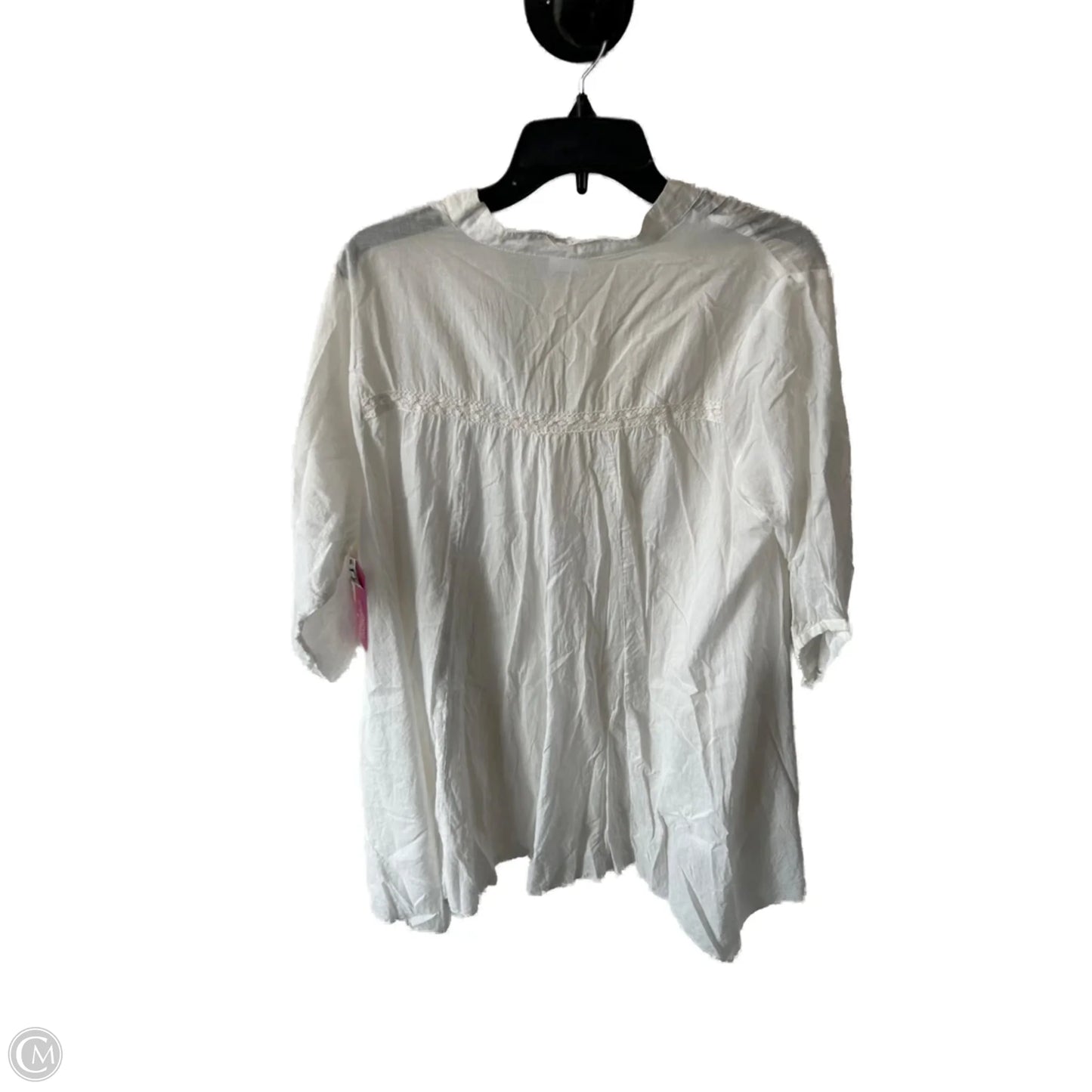 Top 3/4 Sleeve By Clothes Mentor In White, Size: Xl