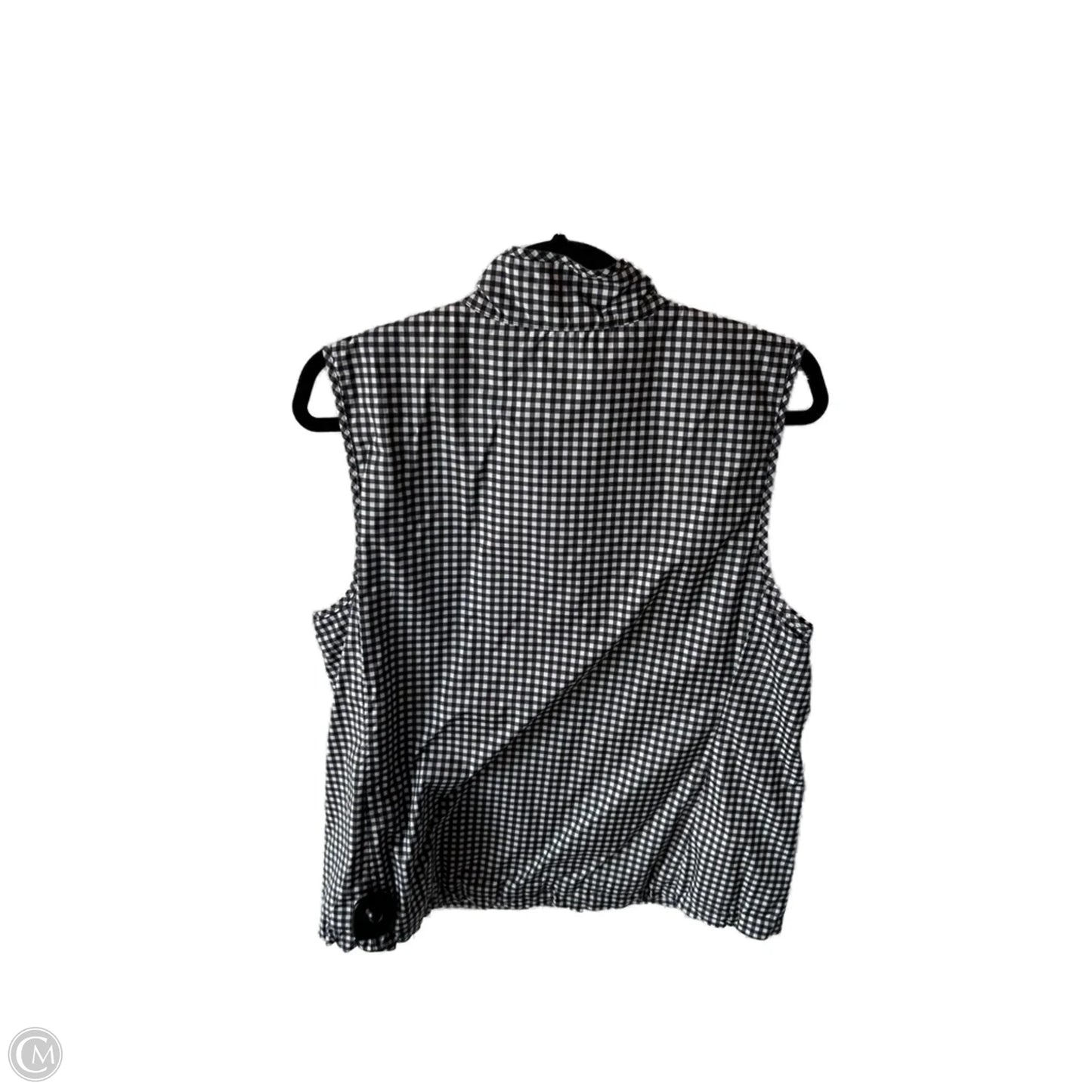 Vest Puffer & Quilted By Talbots In Black & White, Size: M