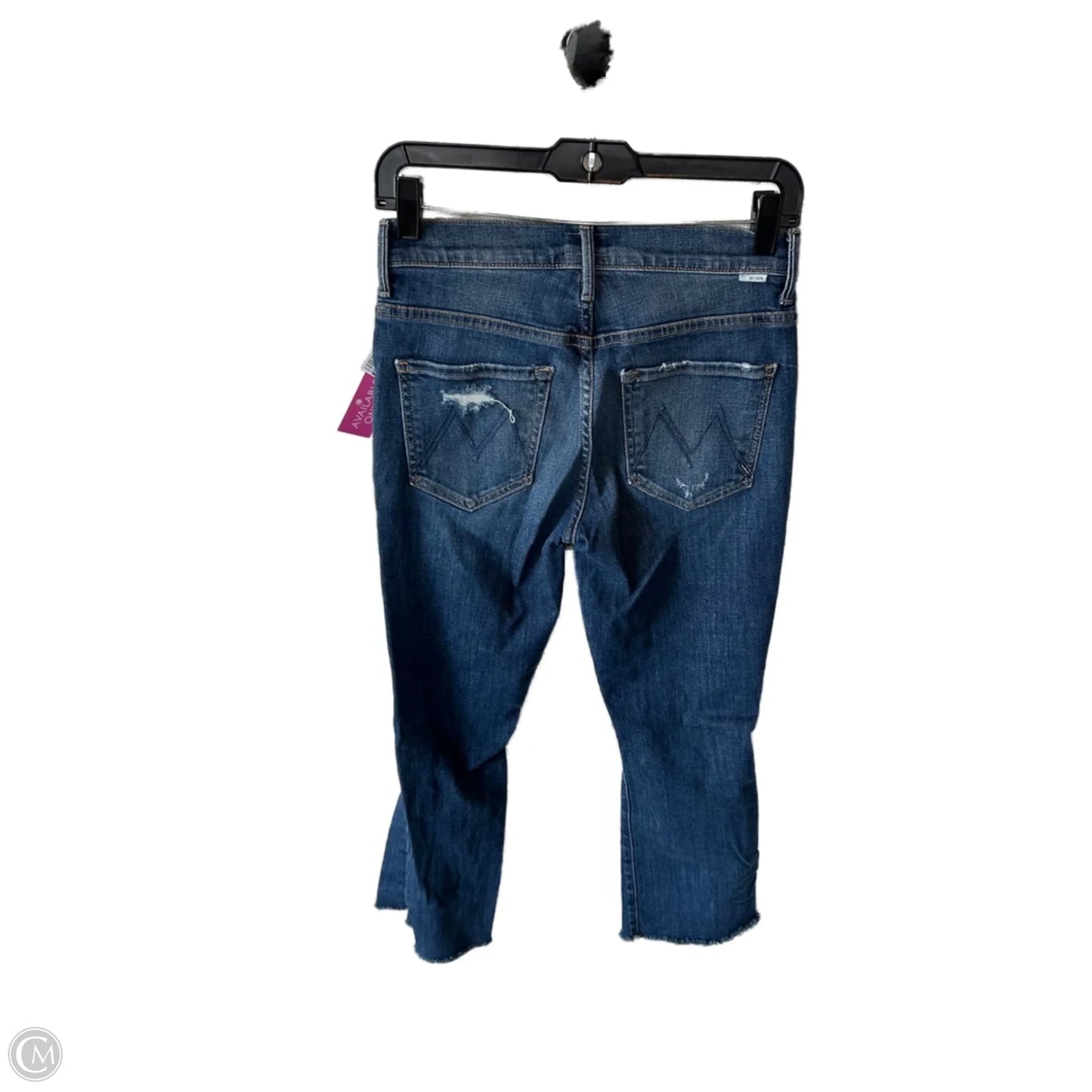 Jeans Cropped By Mother In Blue Denim, Size: 2